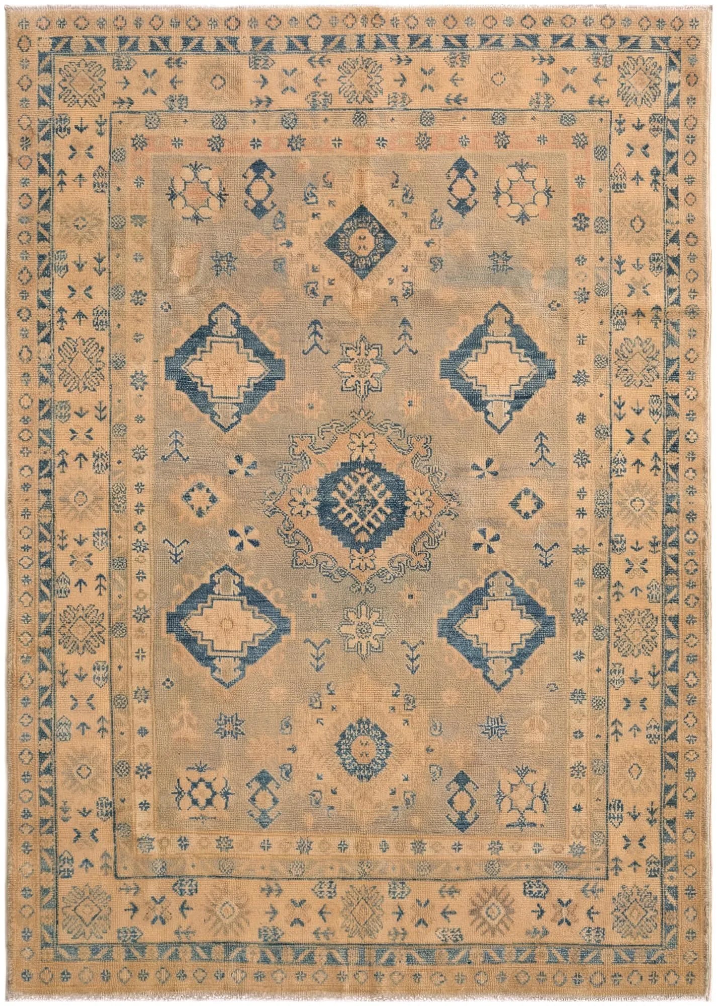 Marigold Oushak Hand-Knotted Wool Rug