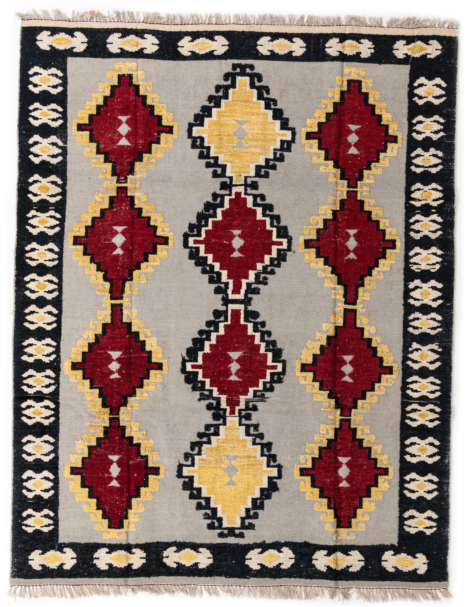 Lavender Oushak Hand-Knotted Wool Rug