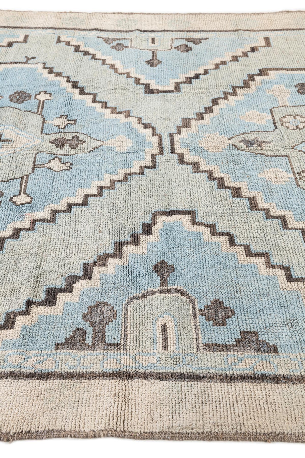 Gabrielle Oushak Hand-Knotted Wool Rug
