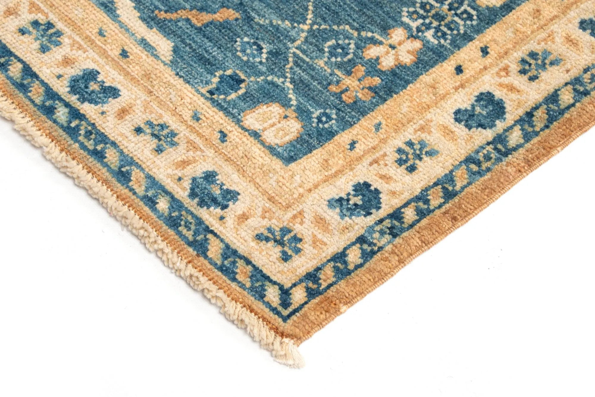 Divine Oushak Hand-Knotted Wool Rug