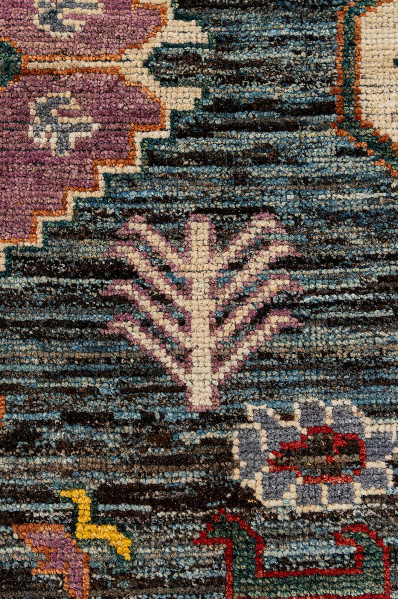 Bella Oushak Hand-Knotted Wool Rug
