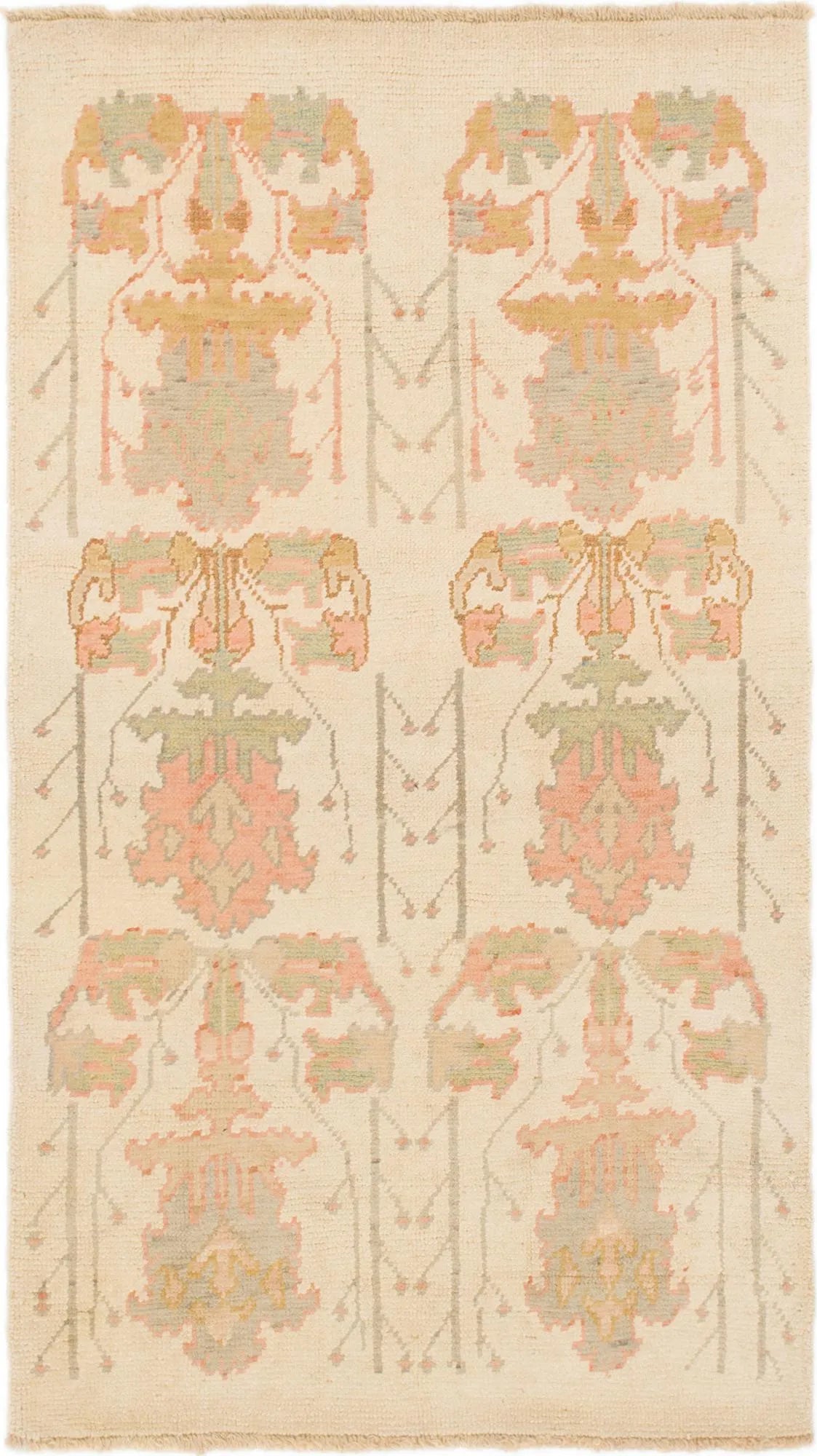 Peony Oushak Hand-Knotted Wool Rug