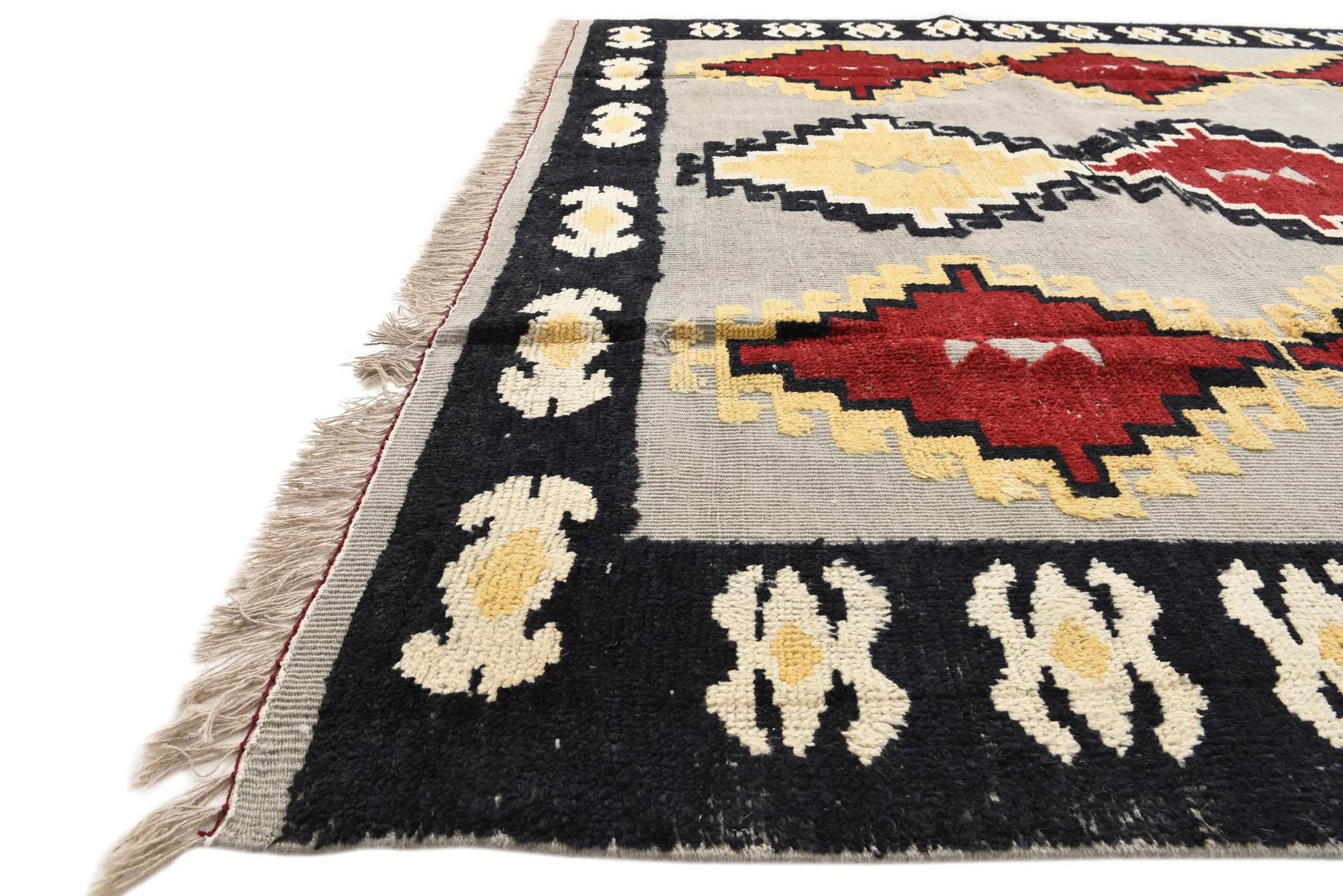 Lavender Oushak Hand-Knotted Wool Rug