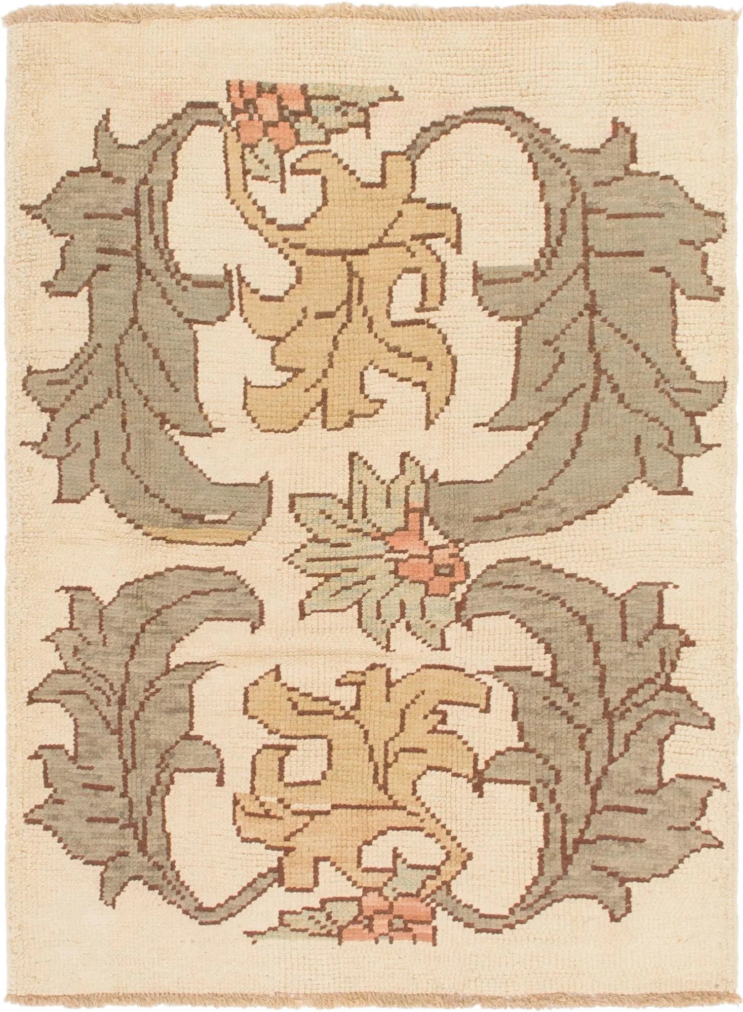 Blossom Oushak Hand-Knotted Wool Rug