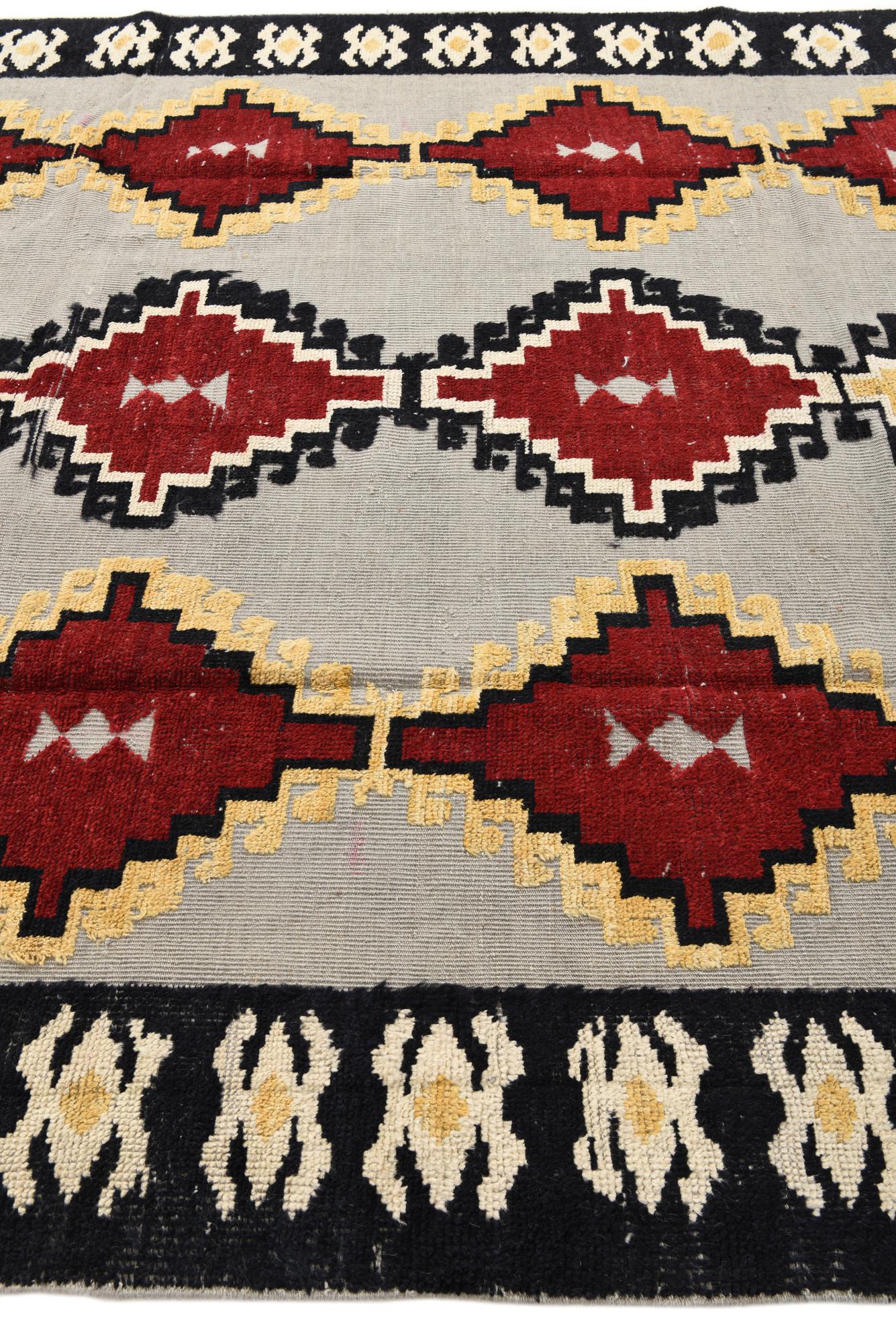 Lavender Oushak Hand-Knotted Wool Rug