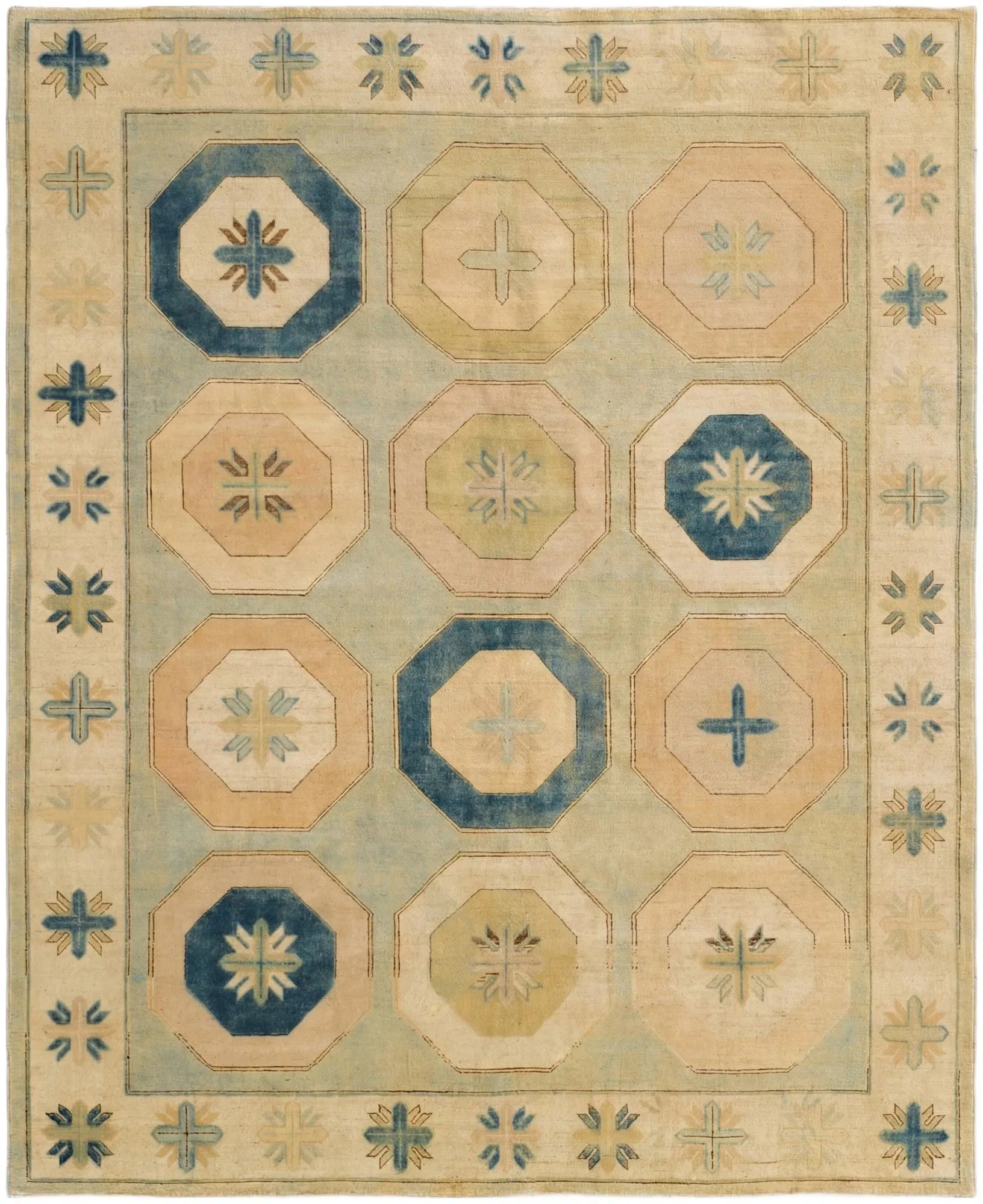 Ophelia Oushak Hand-Knotted Wool Rug