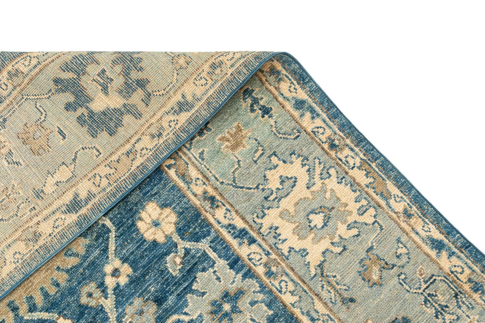 Aurora Oushak Hand-Knotted Wool Rug