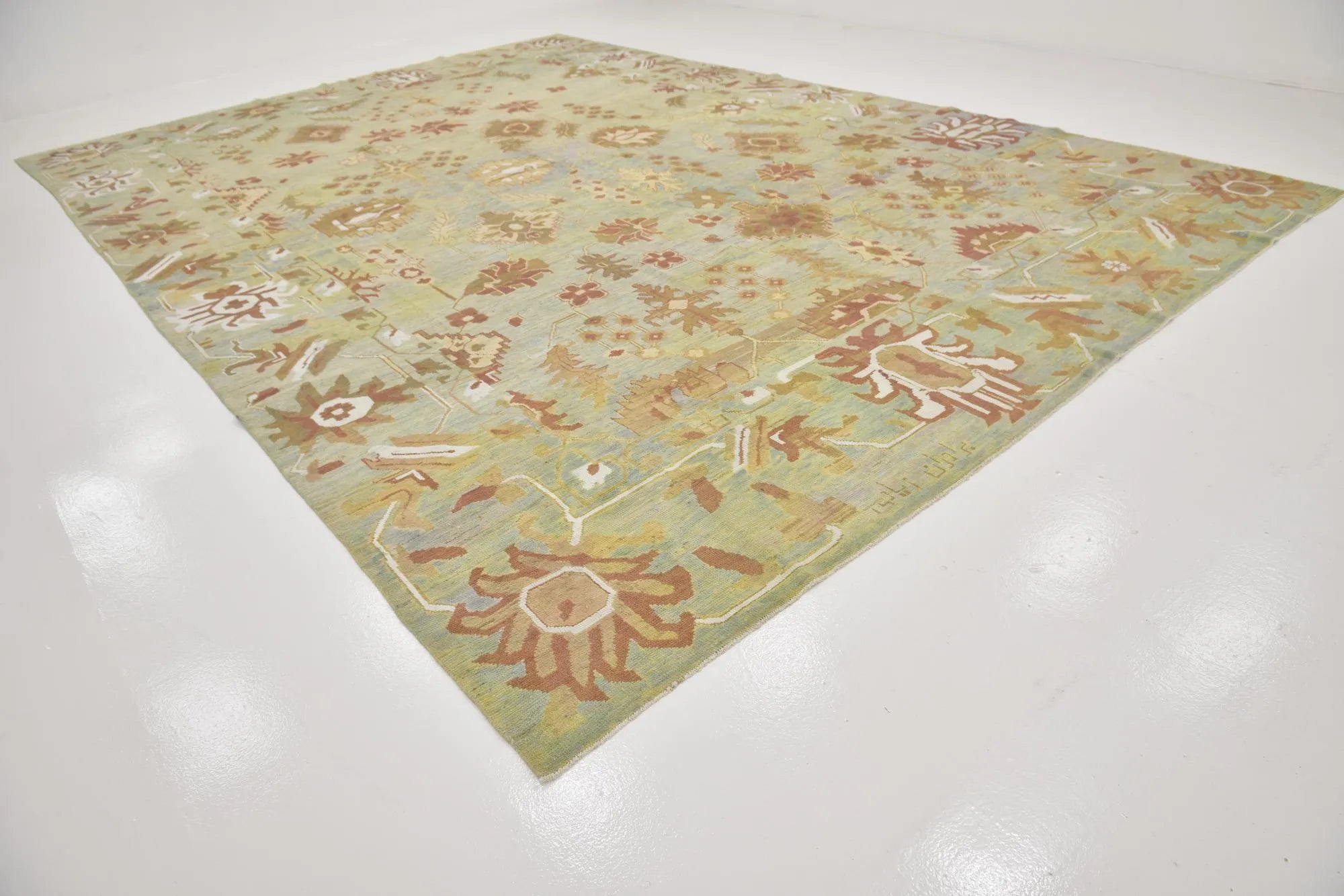 Gardenia Oushak Hand-Knotted Wool Rug