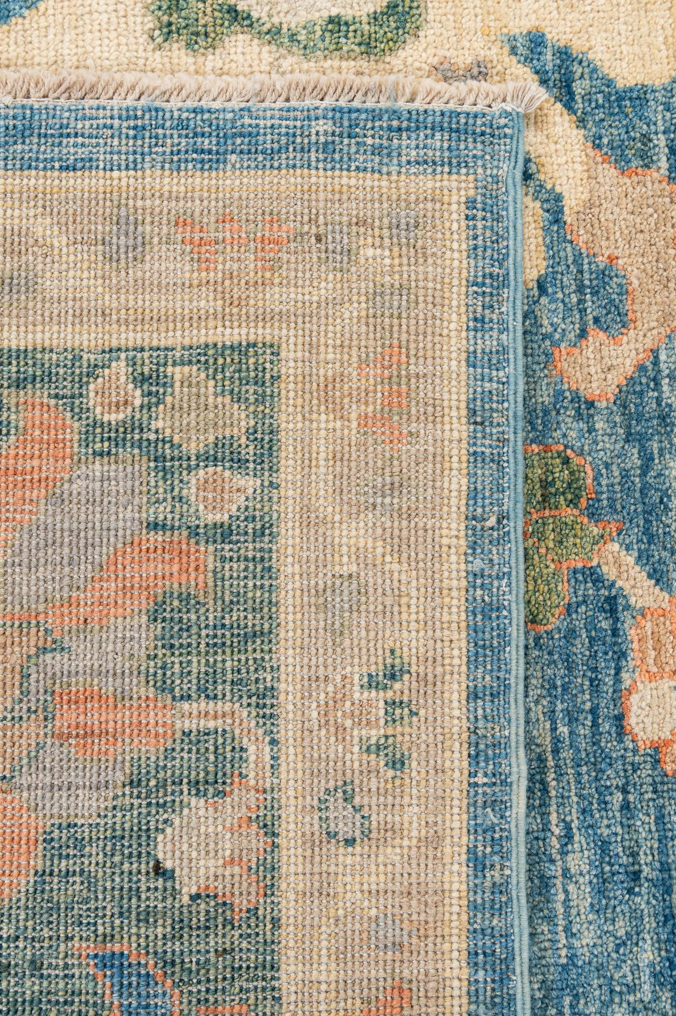 Bianca Oushak Hand-Knotted Wool Rug