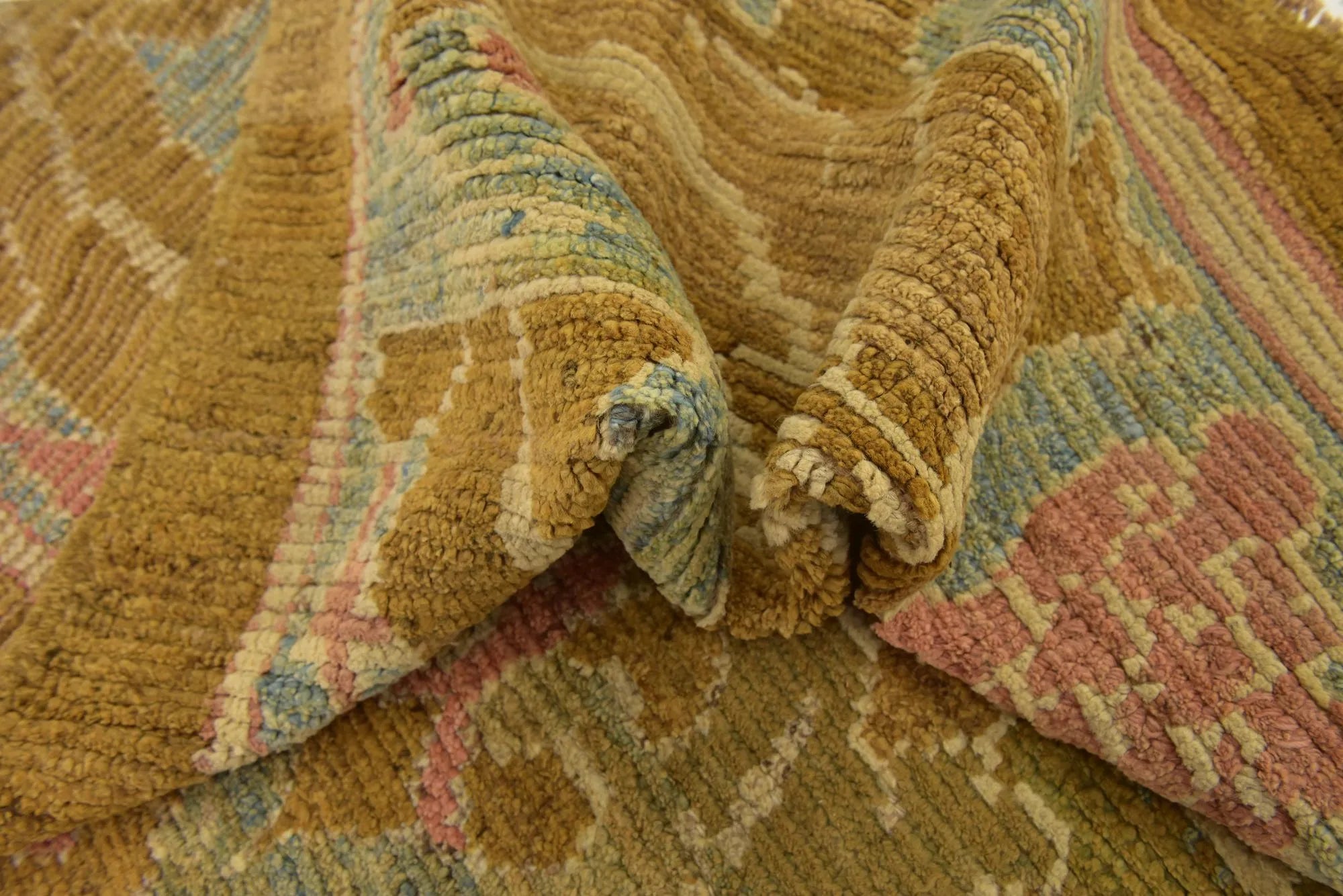 Tulip Oushak Hand-Knotted Wool Rug