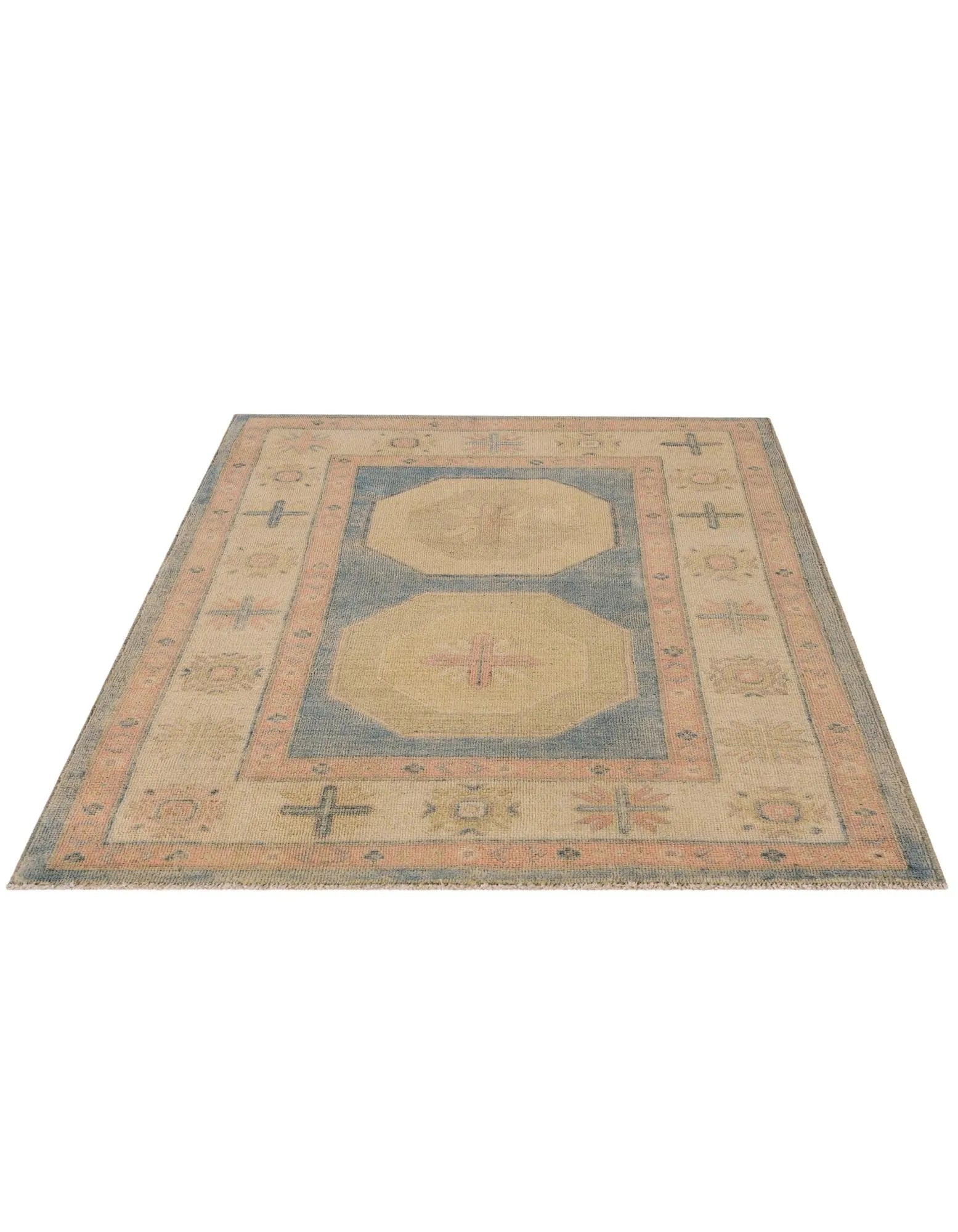 Camille Oushak Hand-Knotted Wool Rug