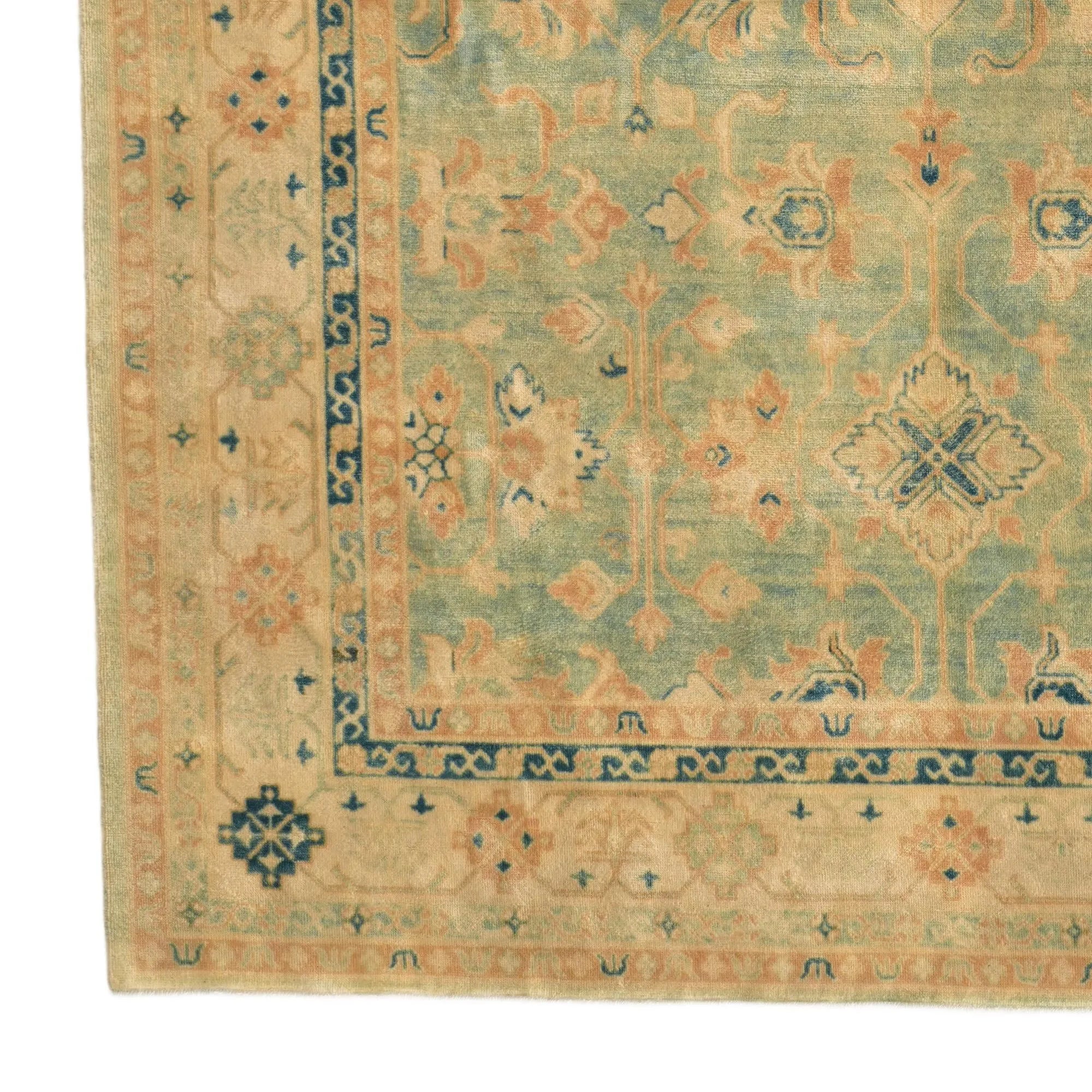 Elara Oushak Hand-Knotted Wool Rug