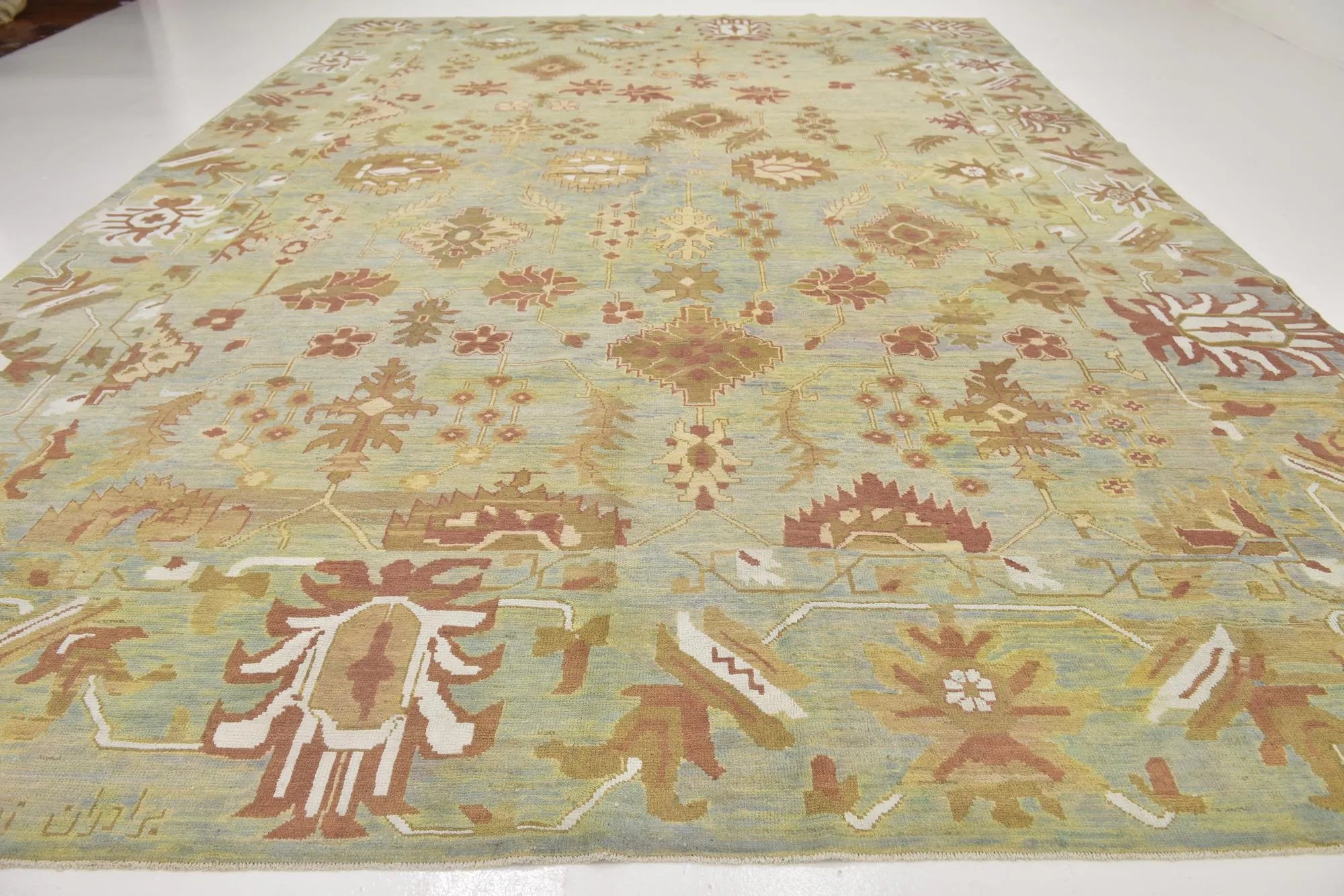 Gardenia Oushak Hand-Knotted Wool Rug