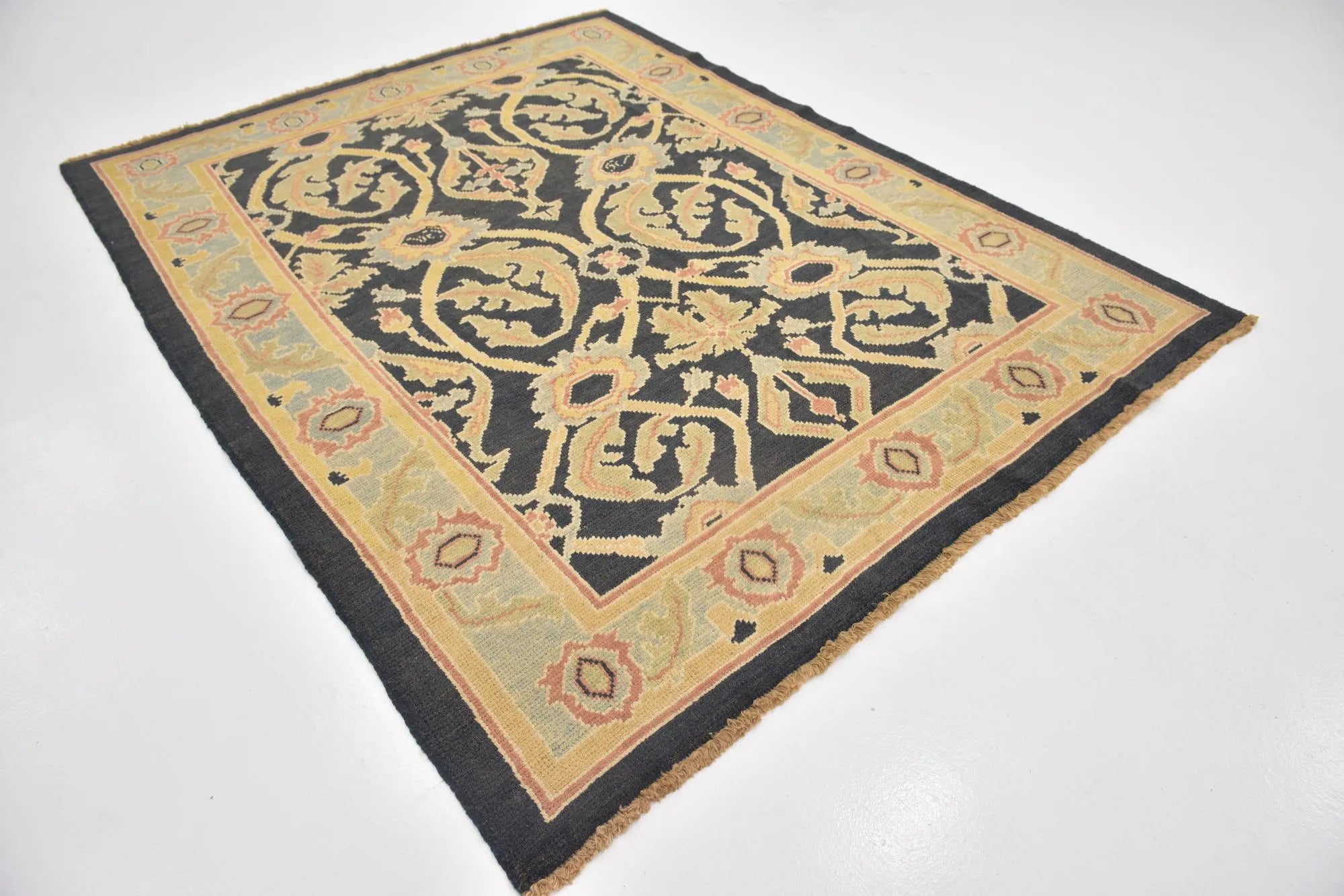 Luxe Oushak Hand-Knotted Wool Rug