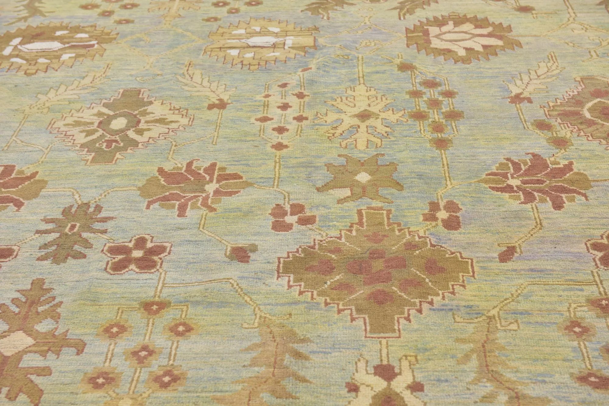 Gardenia Oushak Hand-Knotted Wool Rug