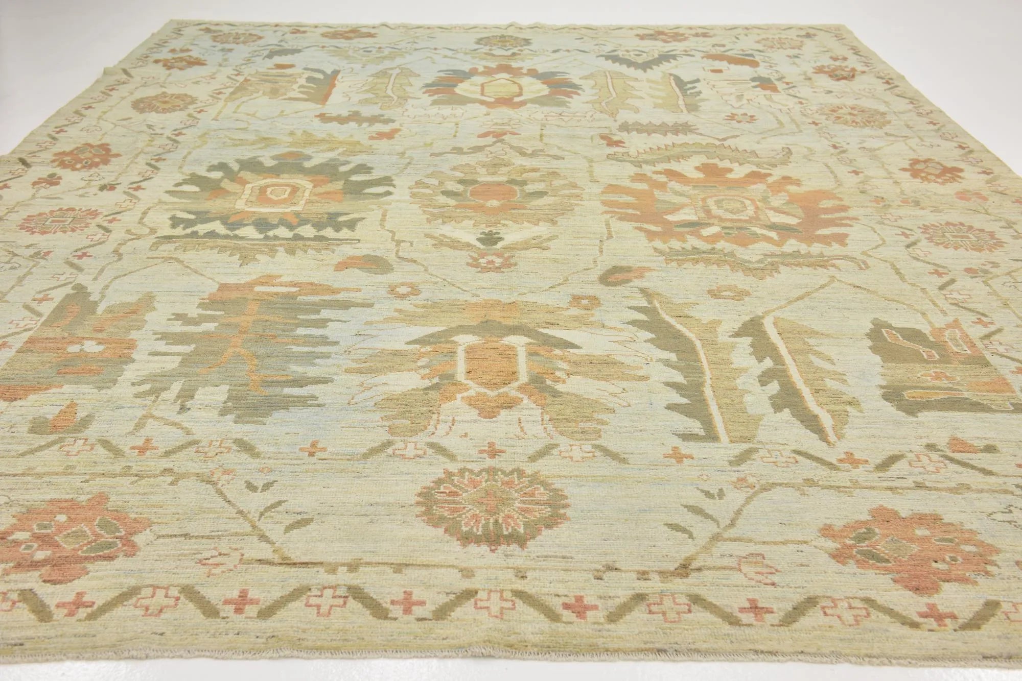 Classic Grace Oushak Hand-Knotted Wool Rug