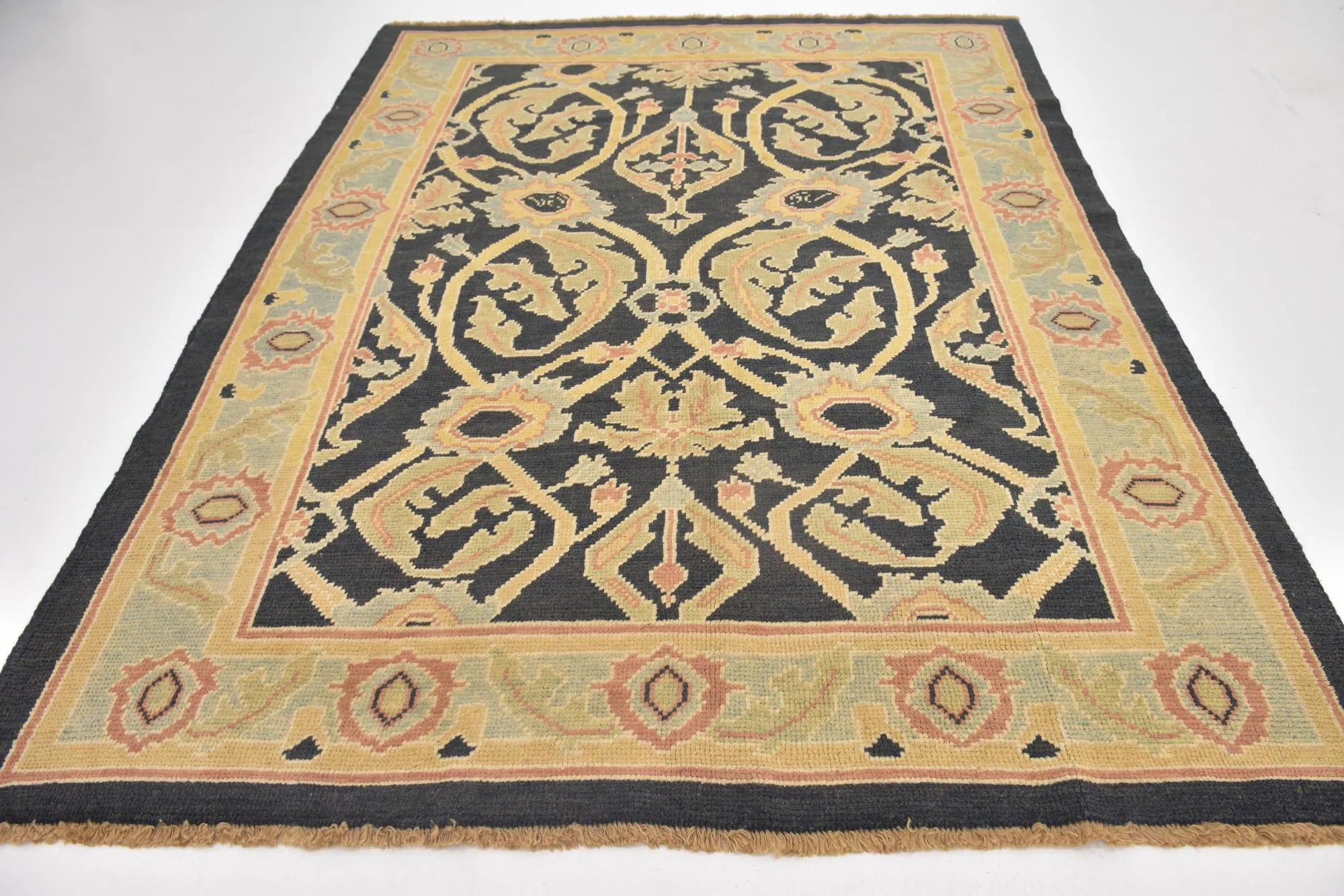 Luxe Oushak Hand-Knotted Wool Rug
