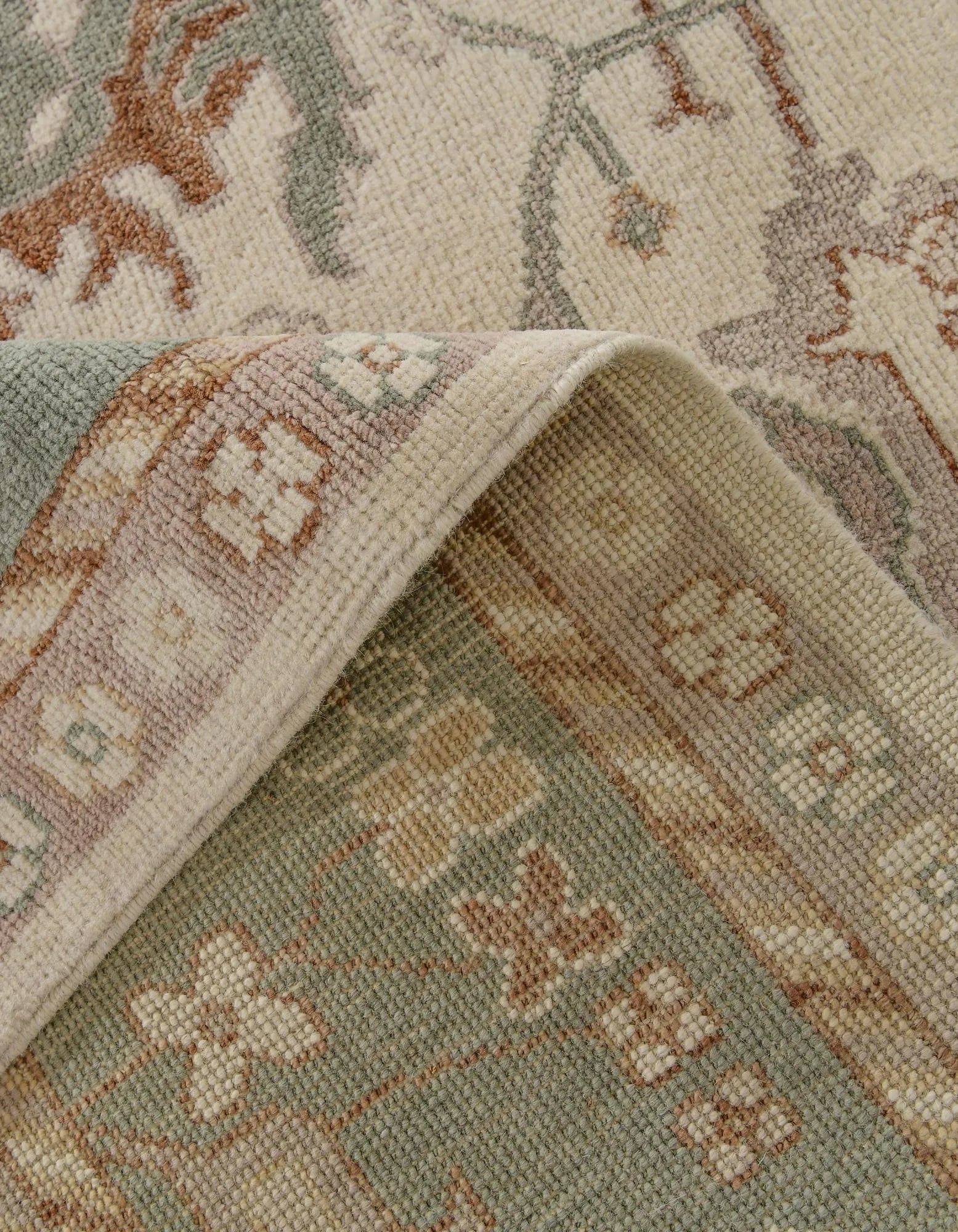 Genevieve Oushak Hand-Knotted Wool Rug