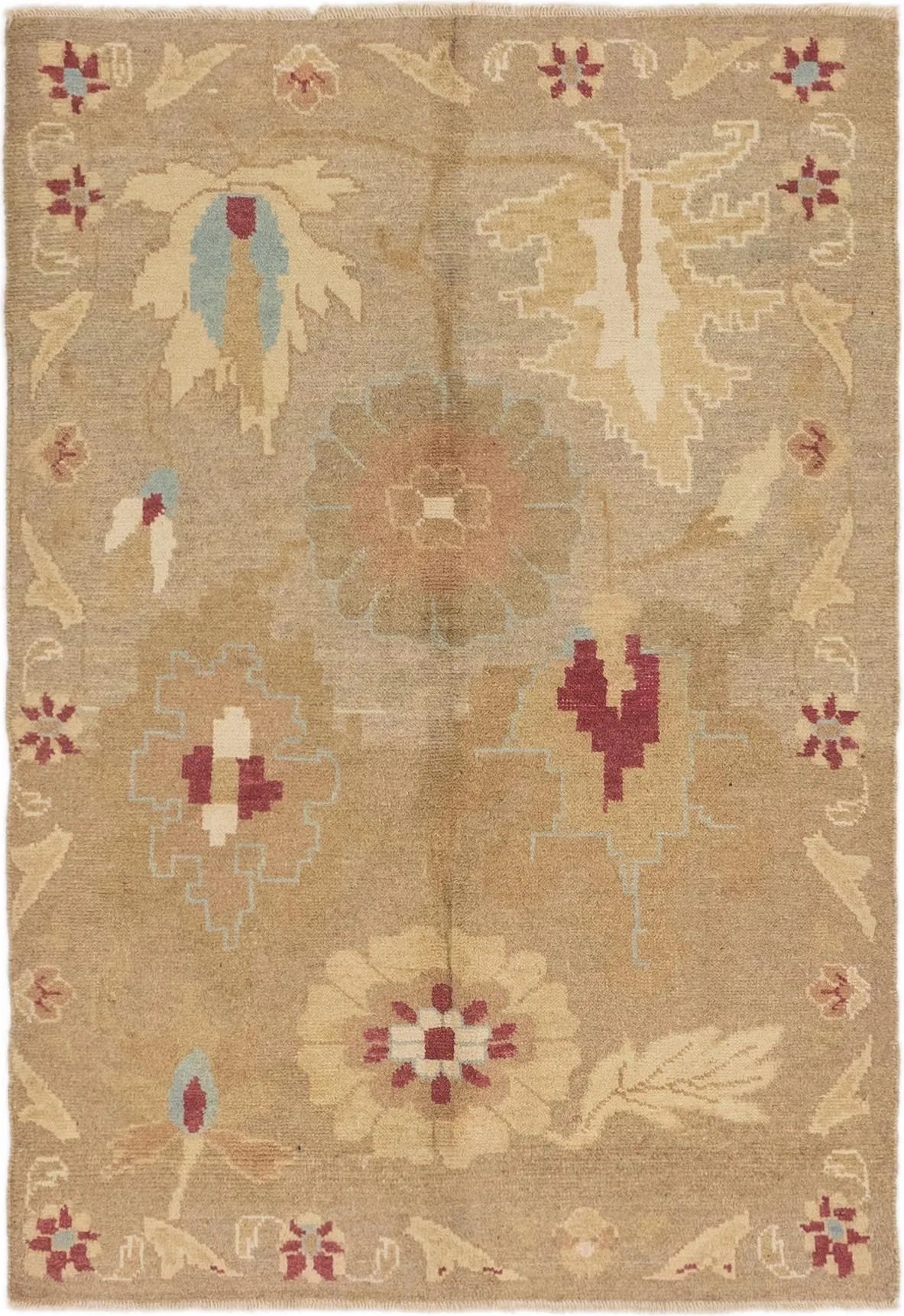 Layla Oushak Hand-Knotted Wool Rug