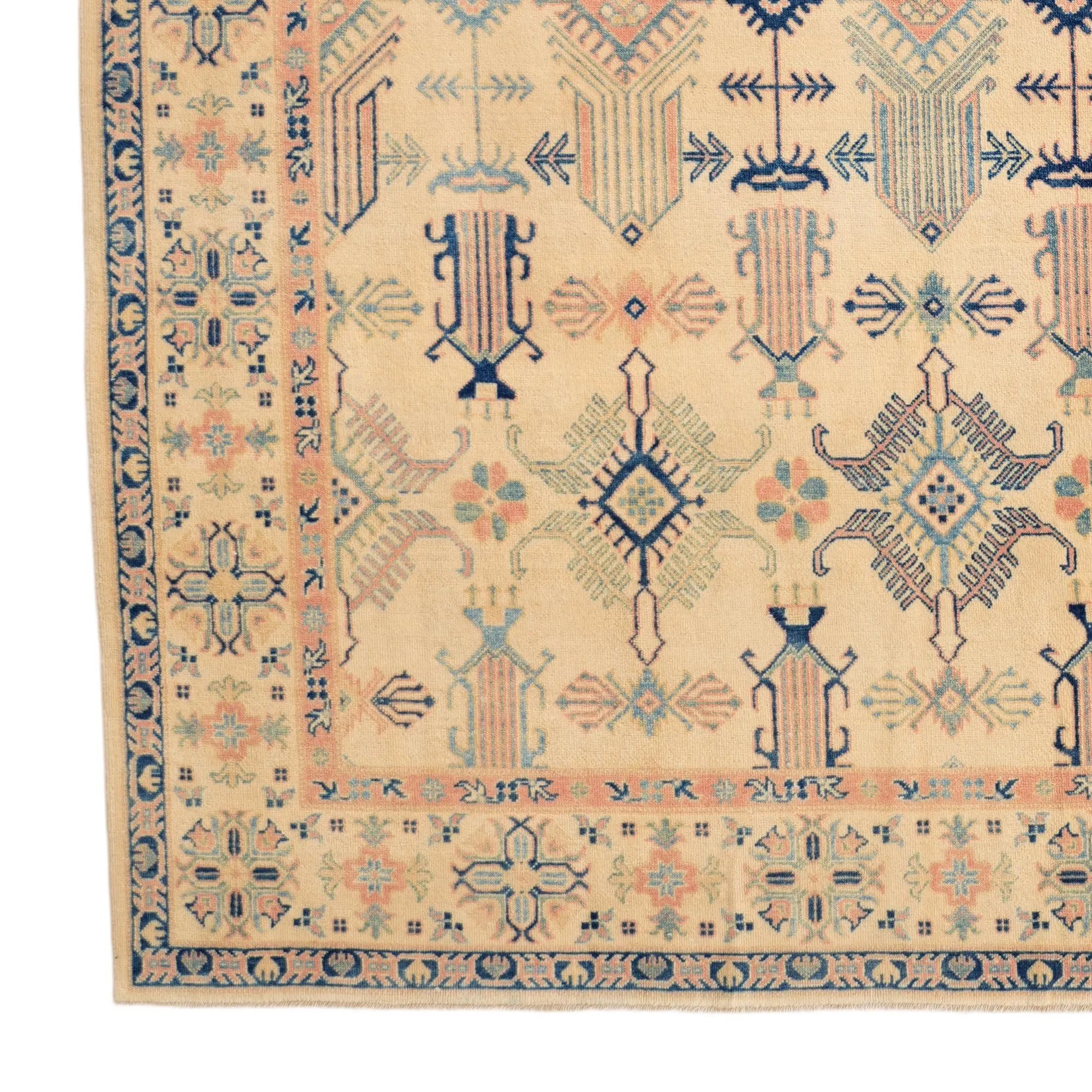 Grandeur Oushak Hand-Knotted Wool Rug