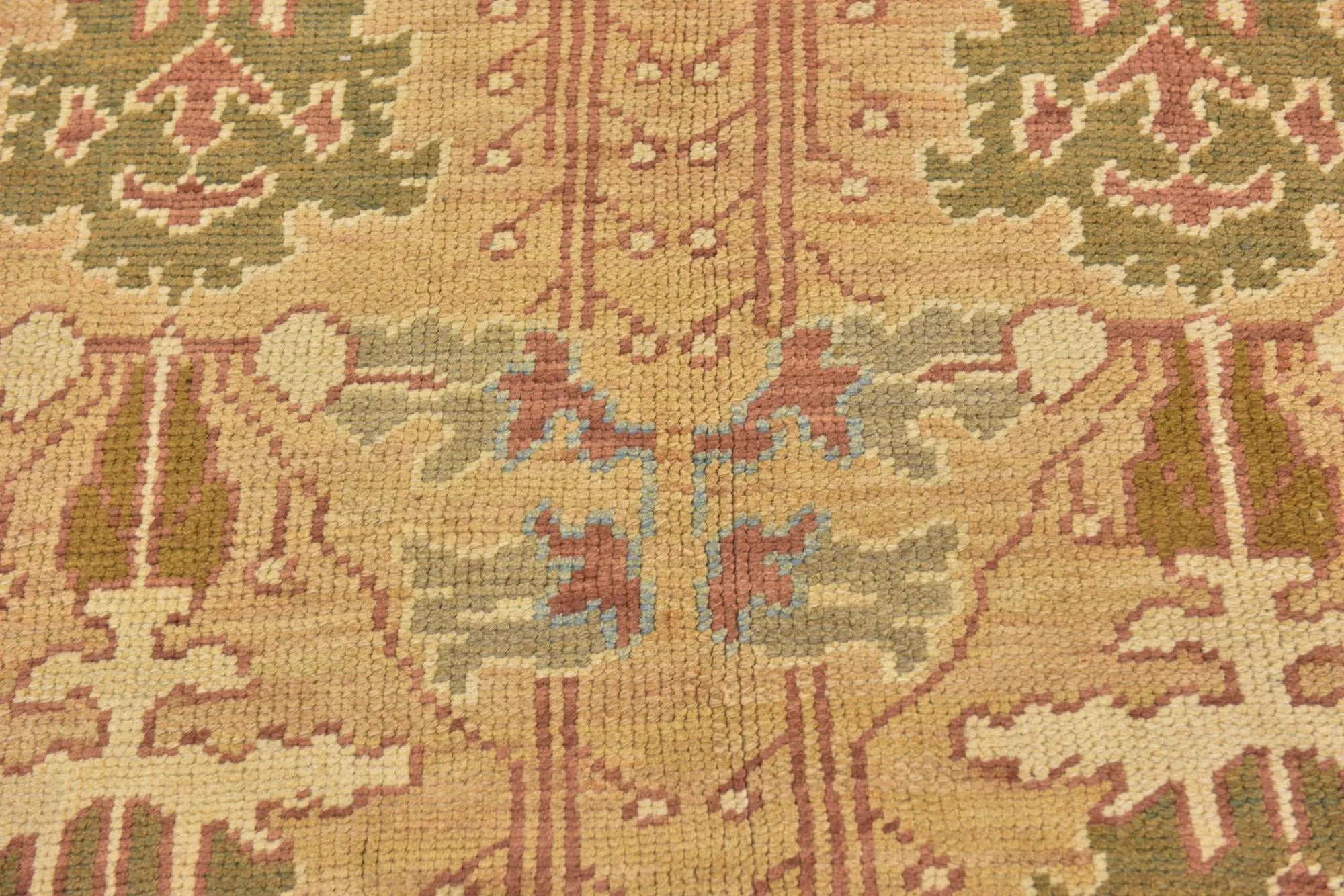 La Belle Oushak Hand-Knotted Wool Rug