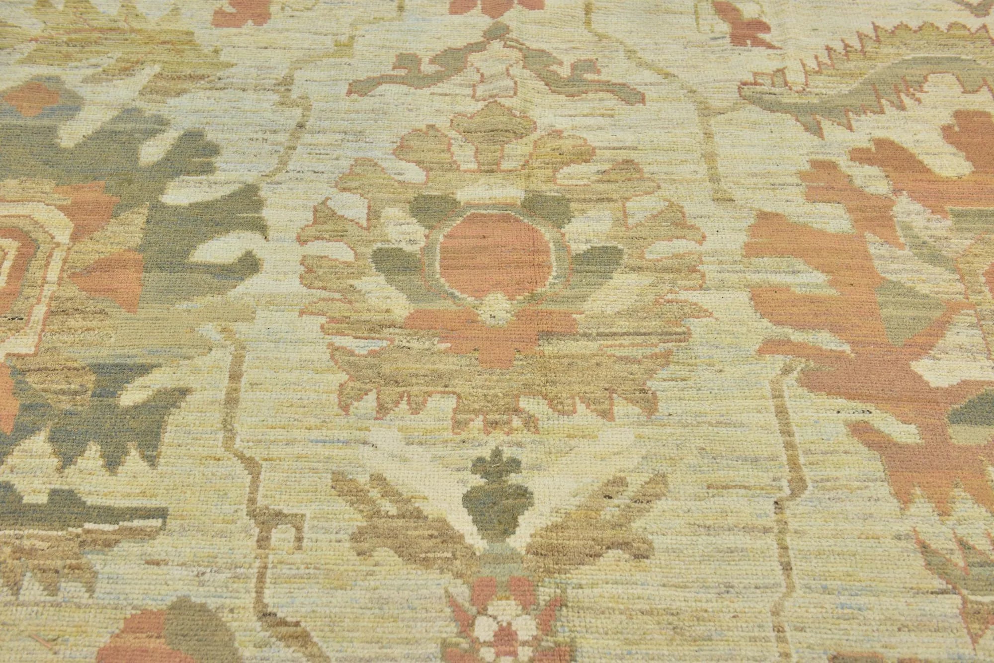 Classic Grace Oushak Hand-Knotted Wool Rug