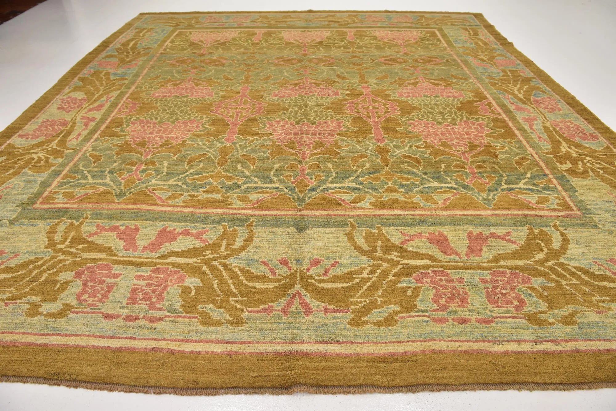 Tulip Oushak Hand-Knotted Wool Rug