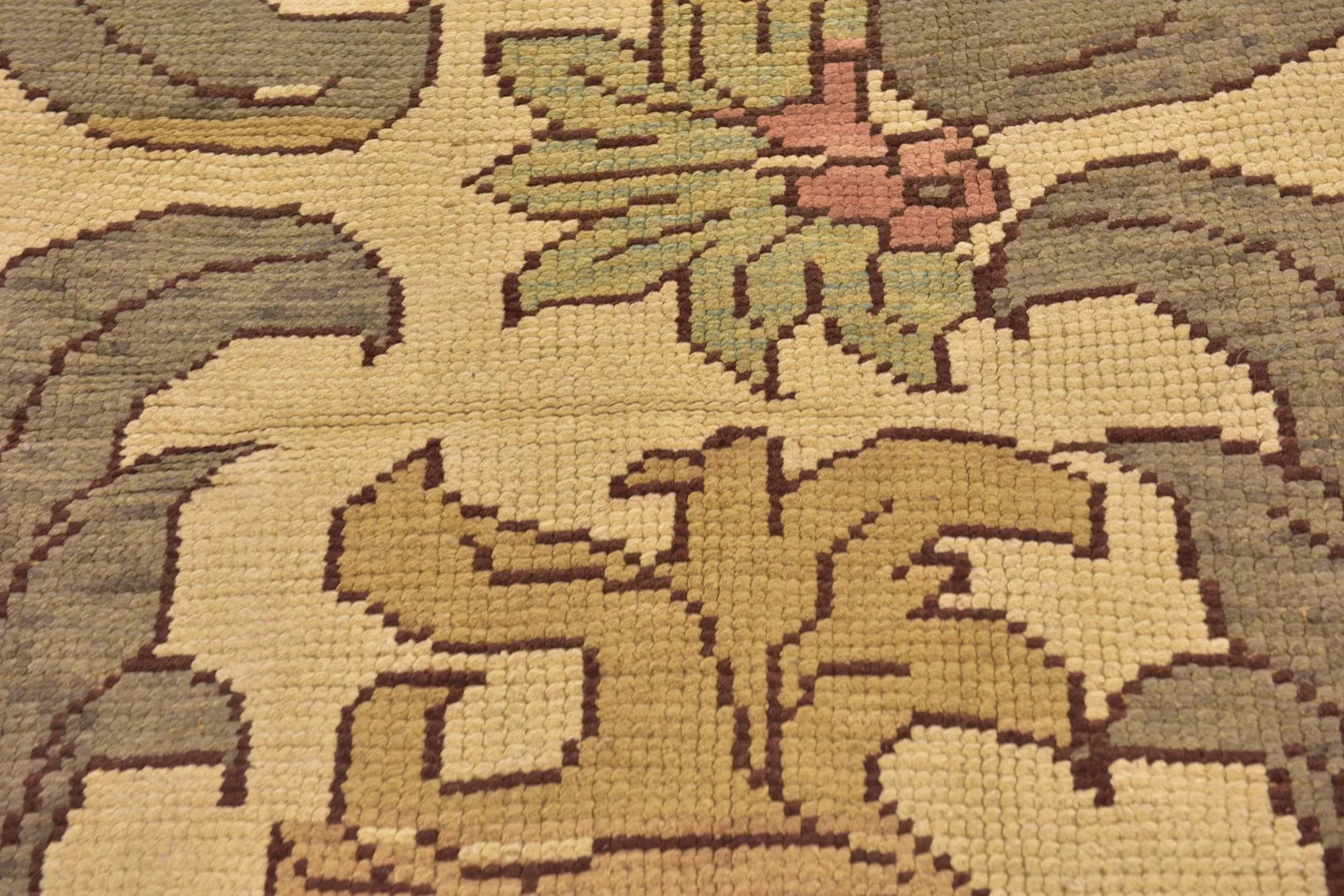 Blossom Oushak Hand-Knotted Wool Rug