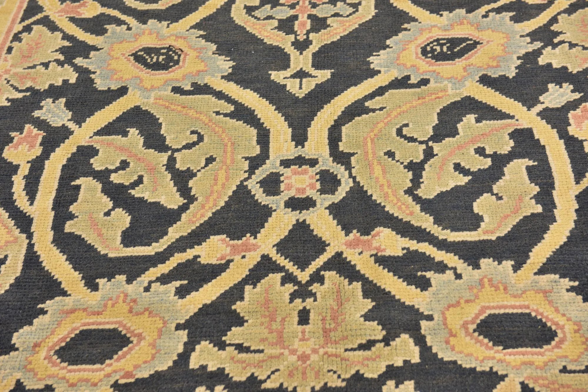 Luxe Oushak Hand-Knotted Wool Rug