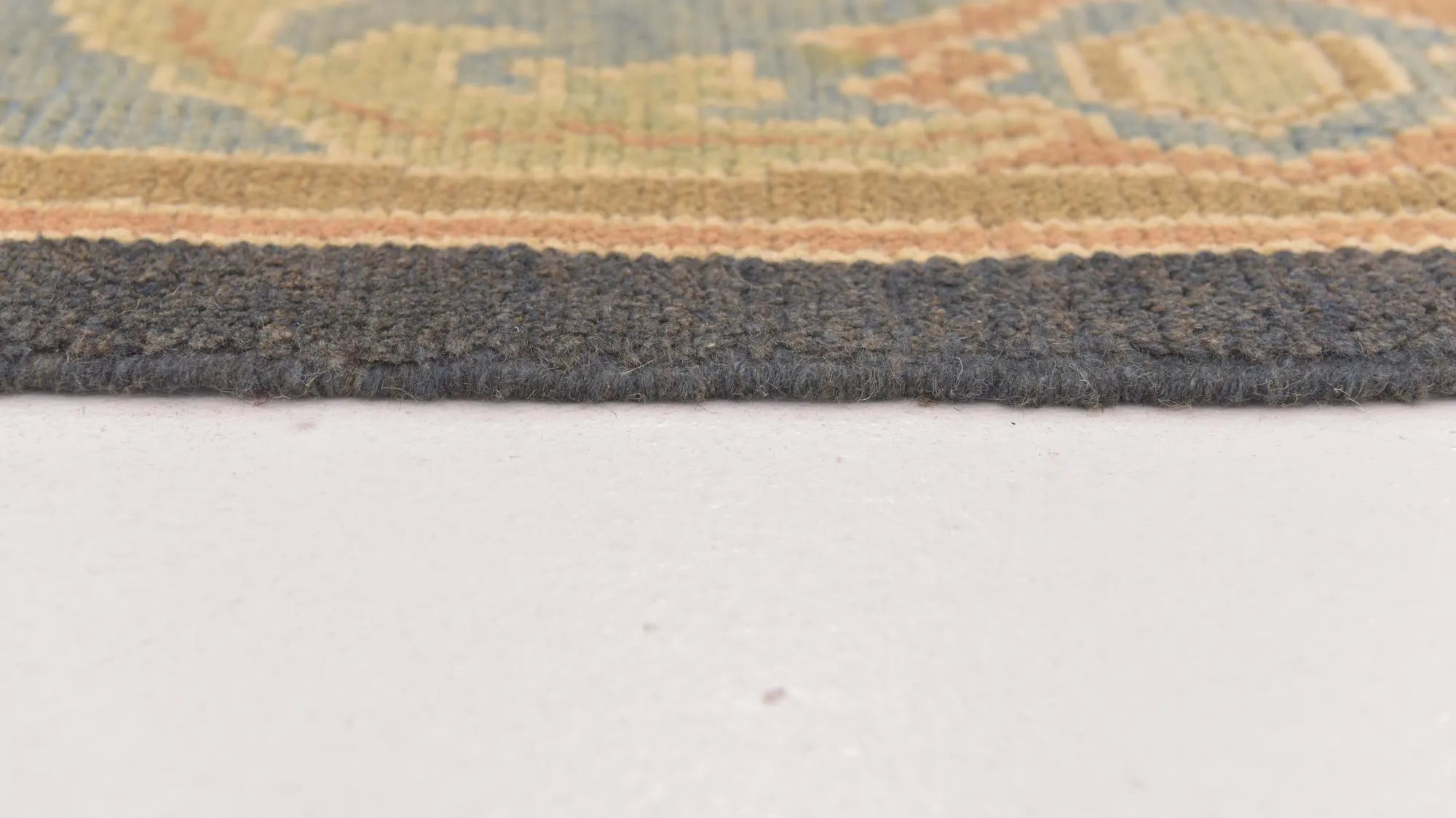 Rosewood Oushak Hand-Knotted Wool Rug