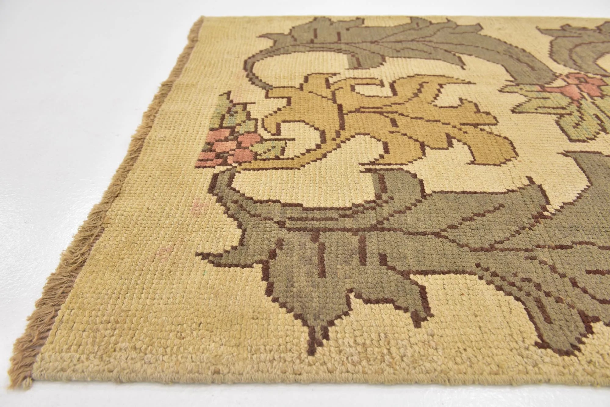Blossom Oushak Hand-Knotted Wool Rug