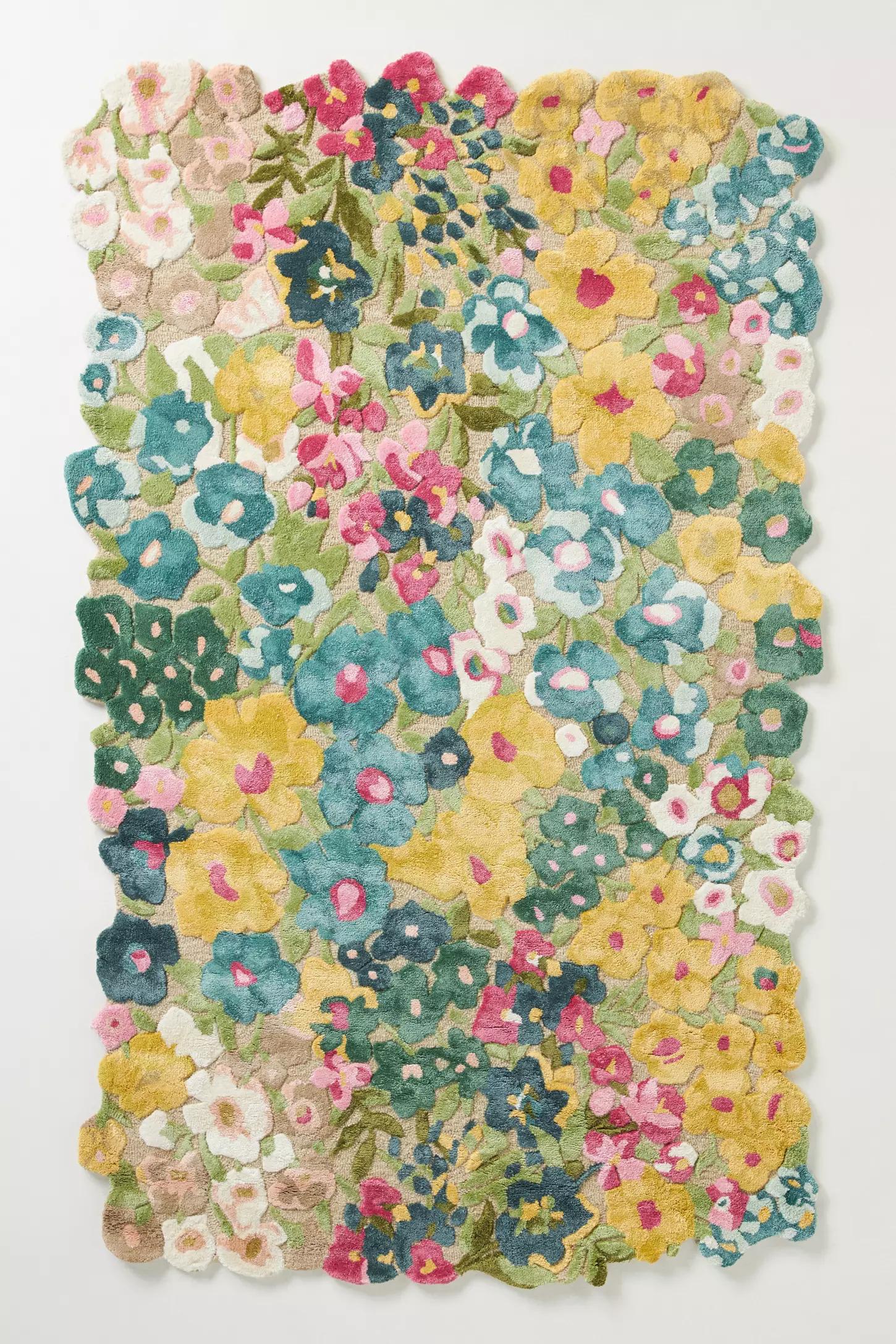 Haven Foliage Hand-Tufted Irregular Rug