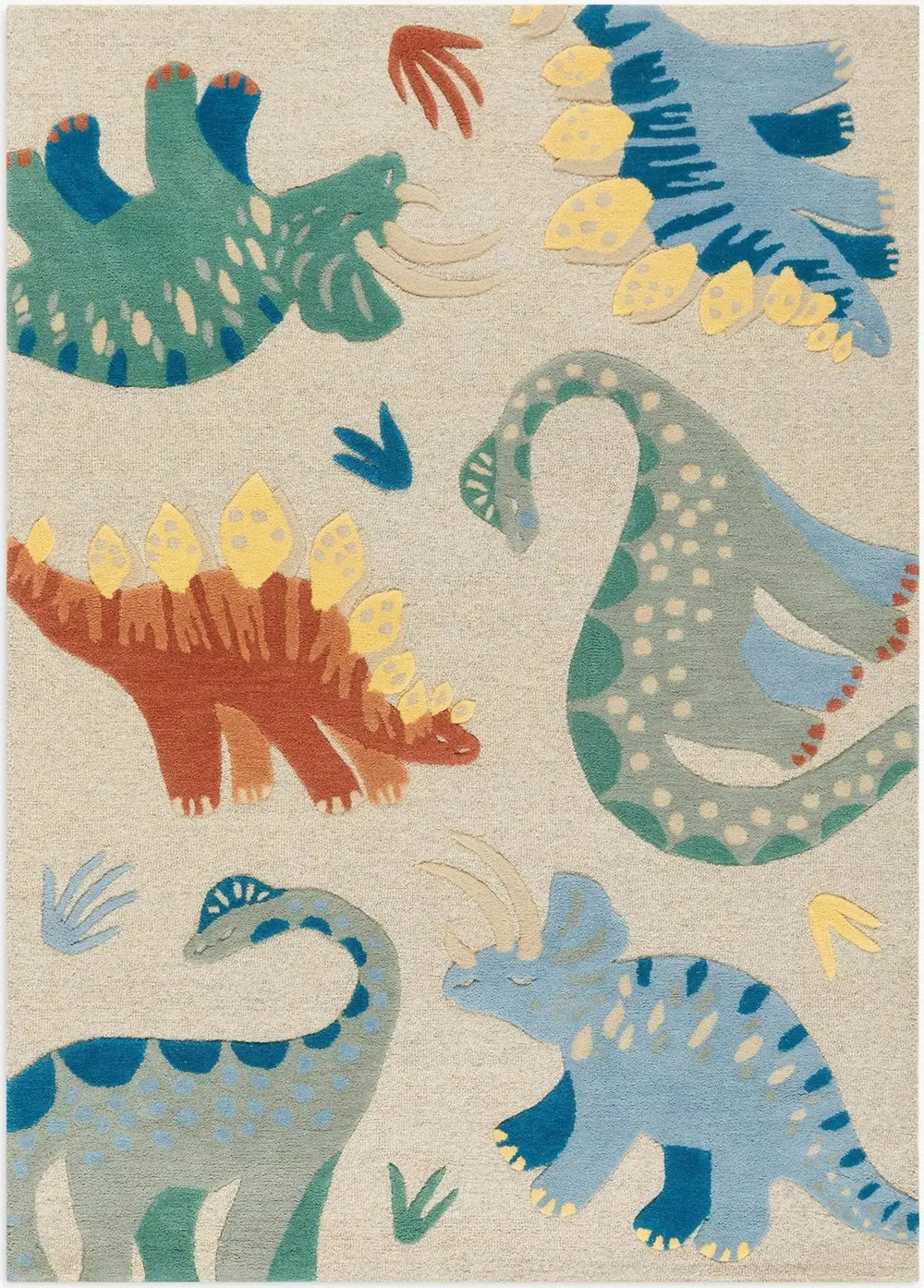 White Wildlife Kids Carpet & Rug
