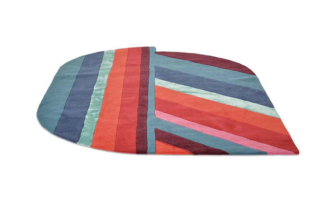 MultiColor Premium Handmade Woolen Irregular Rug