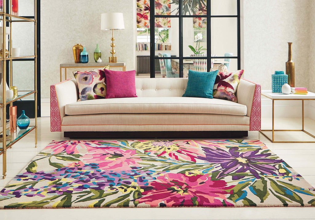 Regal Garden Foliage Hand-Tufted Rug