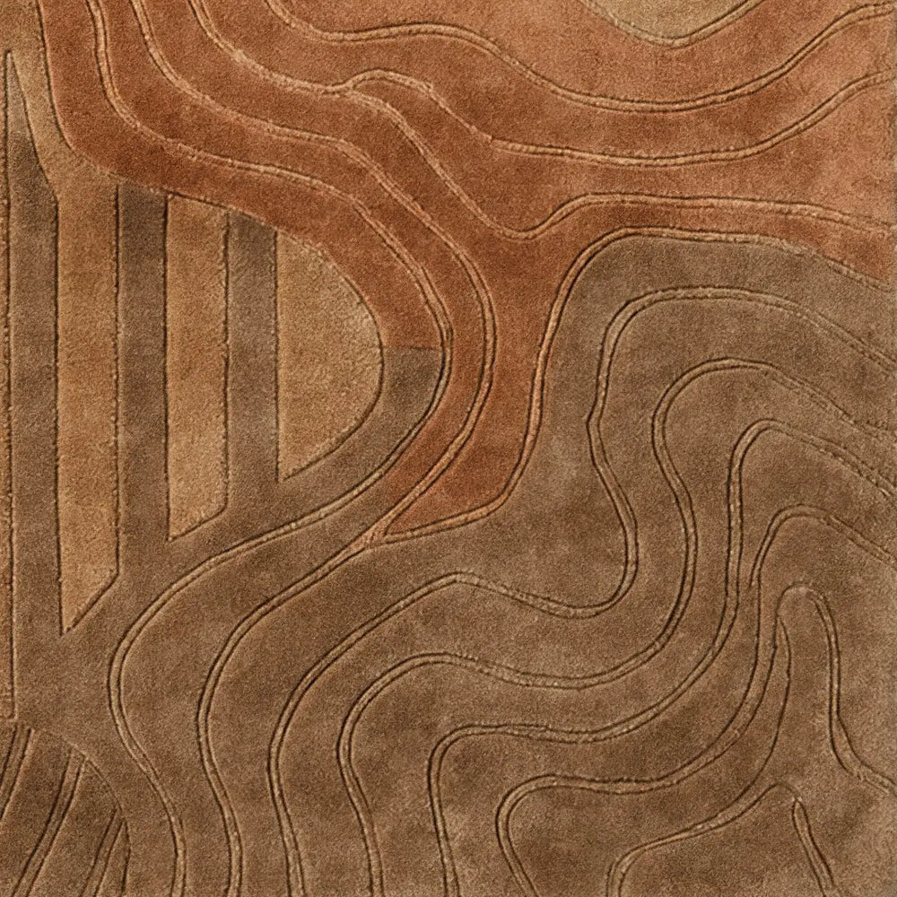 Refined Viscose & Wool Hand-tufted Carpet & Rug