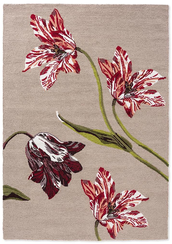 Minimal Bloom Foliage Hand-Tufted Rug