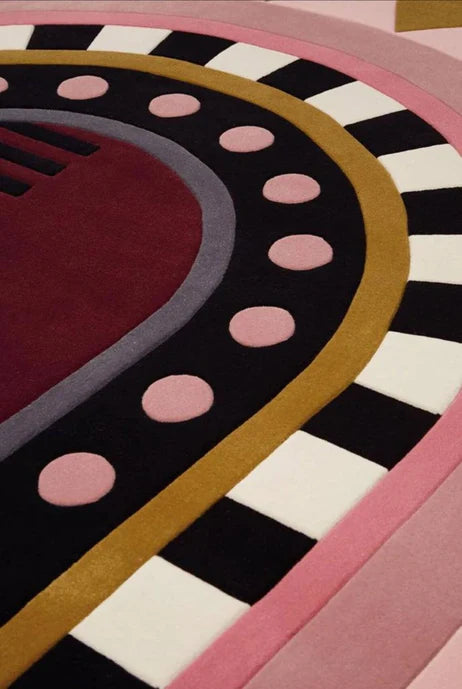 Multicolor Hand-Tufted Irregular Rug