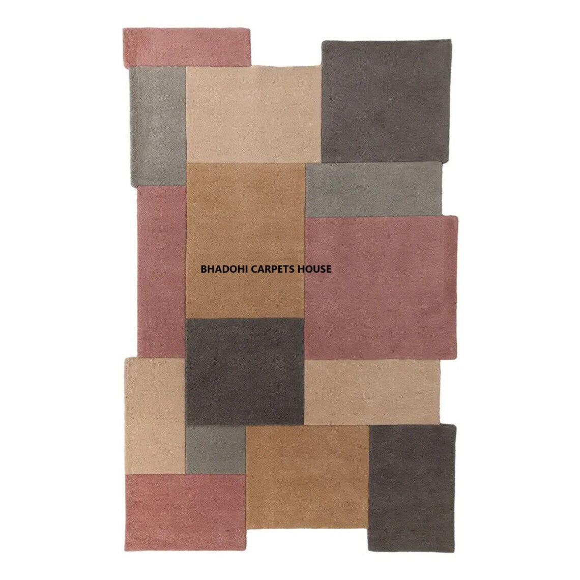 Multicolor Hand-Tufted Irregular Rug