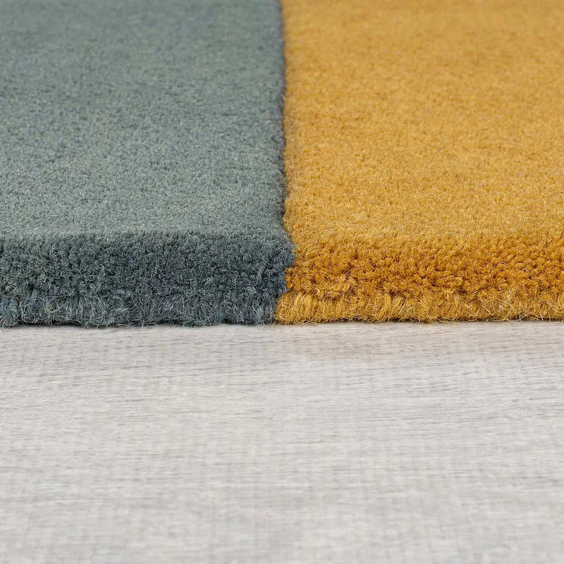 Multicolor Hand-Tufted Woolen Rug | Irregular Handmade Carpet