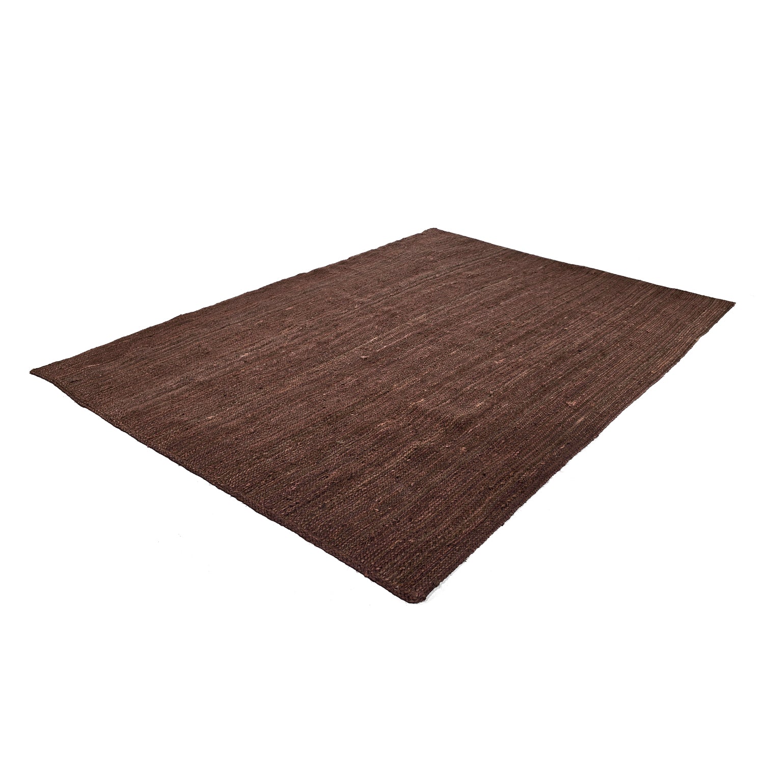 Coffee Color Handmade Braided Jute Carpet