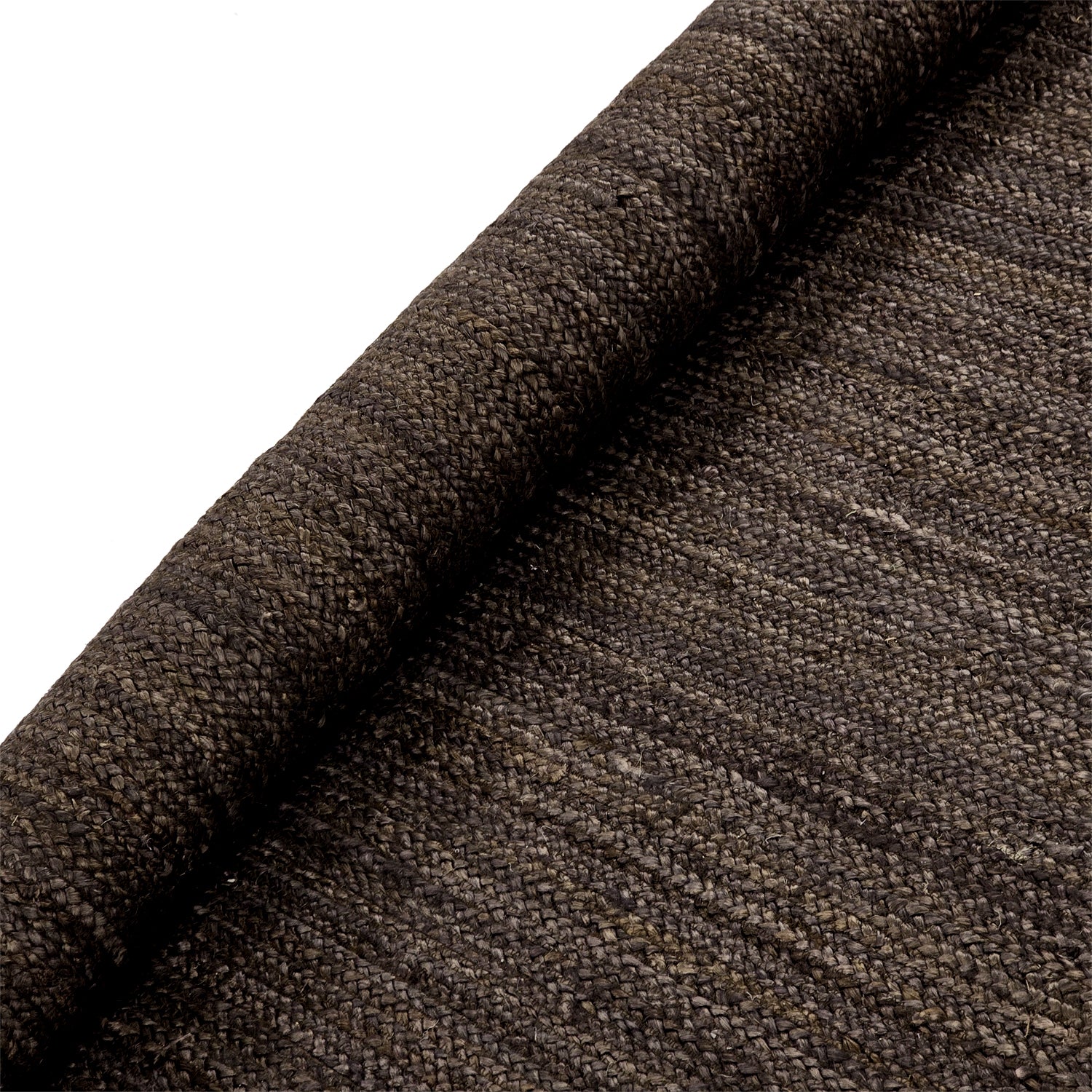 Umber Color Handmade Braided Jute Carpet