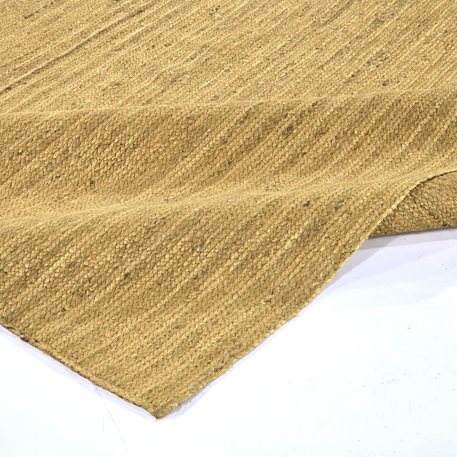 Sand Color Handmade Braided Jute Carpet