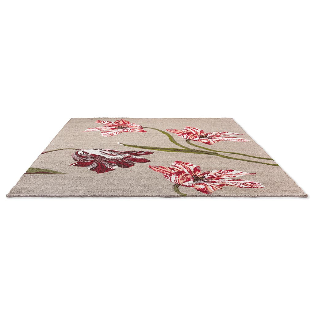 Minimal Bloom Foliage Hand-Tufted Rug