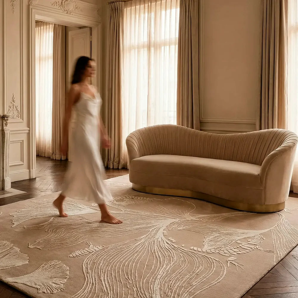 Heritage Viscose & Wool Hand-tufted Carpet & Rug