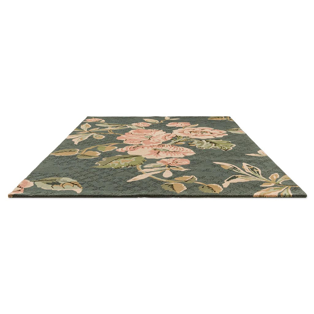 Botanical Bloom Foliage Hand-Tufted Rug