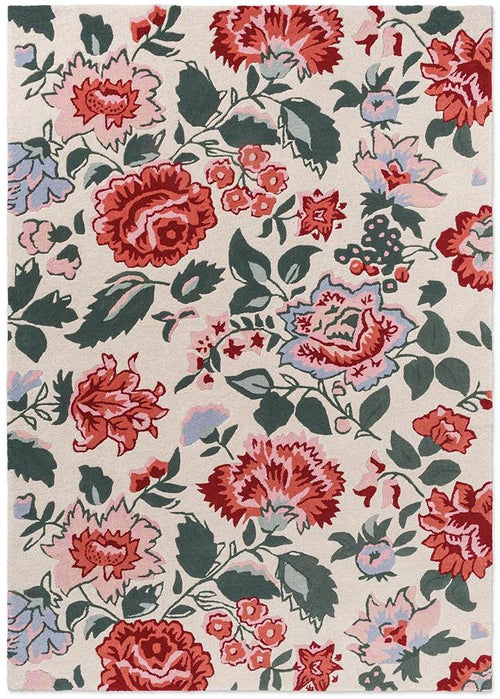 Abstract Petal Foliage Hand-Tufted Rug