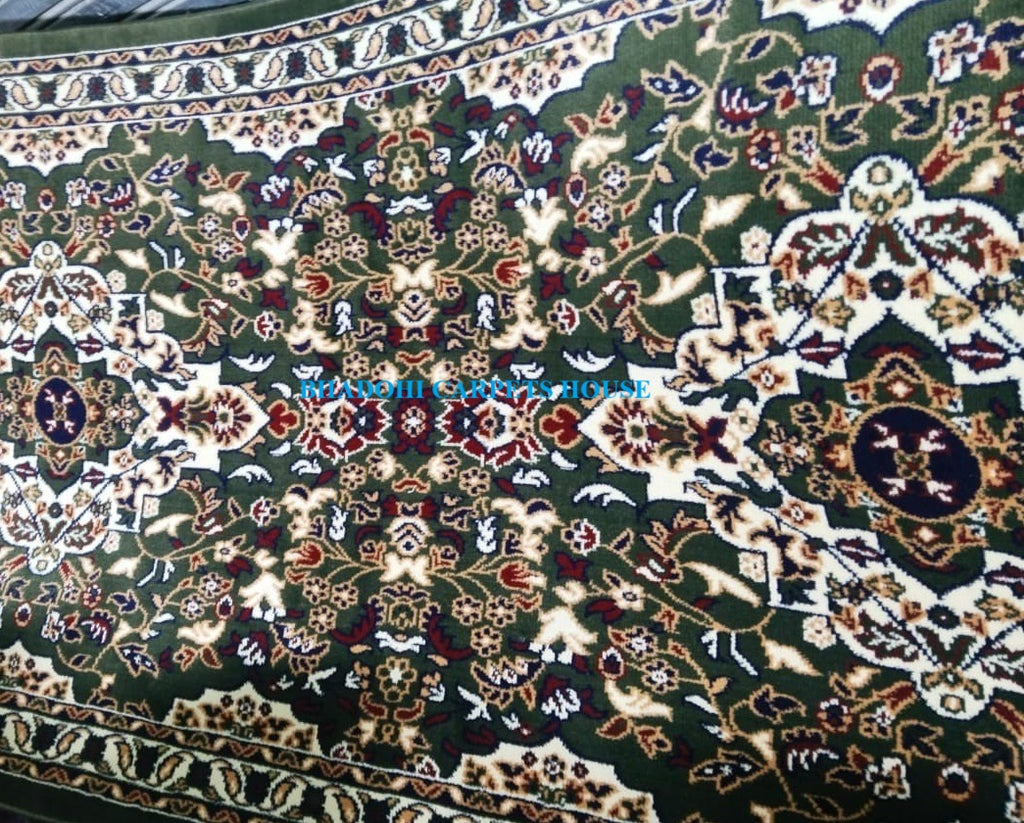 Green Turkish Janamaz Roll – Imported Masjid Carpet | 15mm Ultra Soft & Luxurious Mosque Prayer Mat