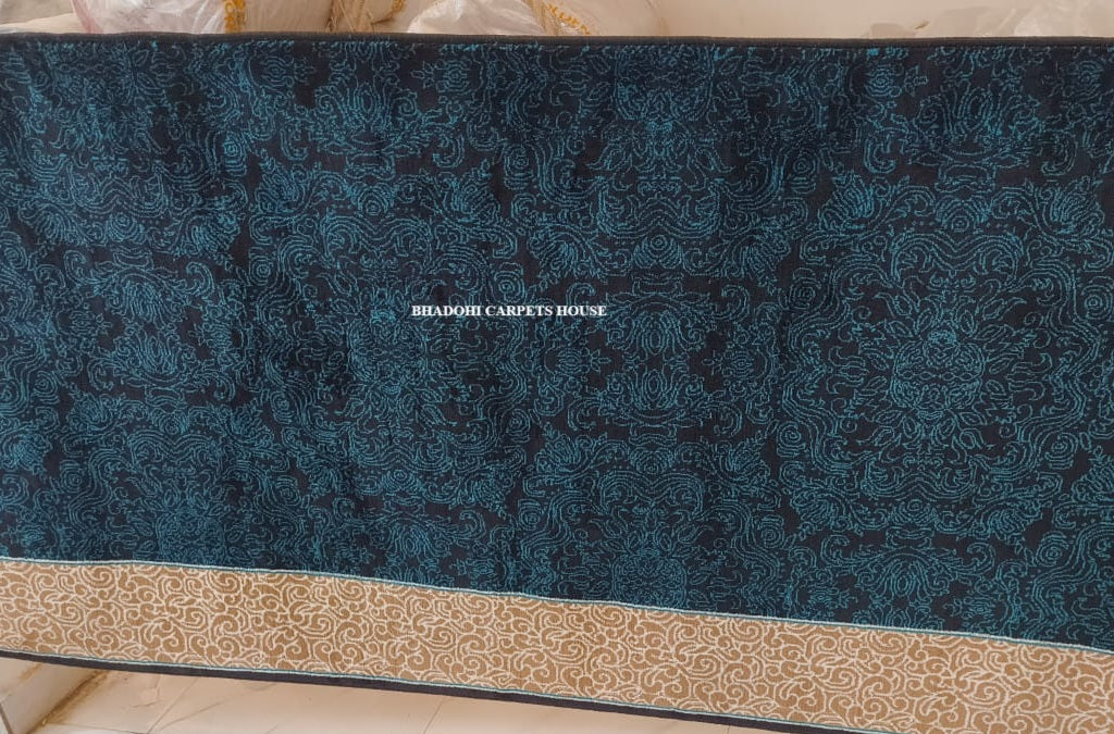 Black Turkish Janamaz Roll – Imported Masjid Carpet | 15mm Ultra Soft & Luxurious Mosque Prayer Mat