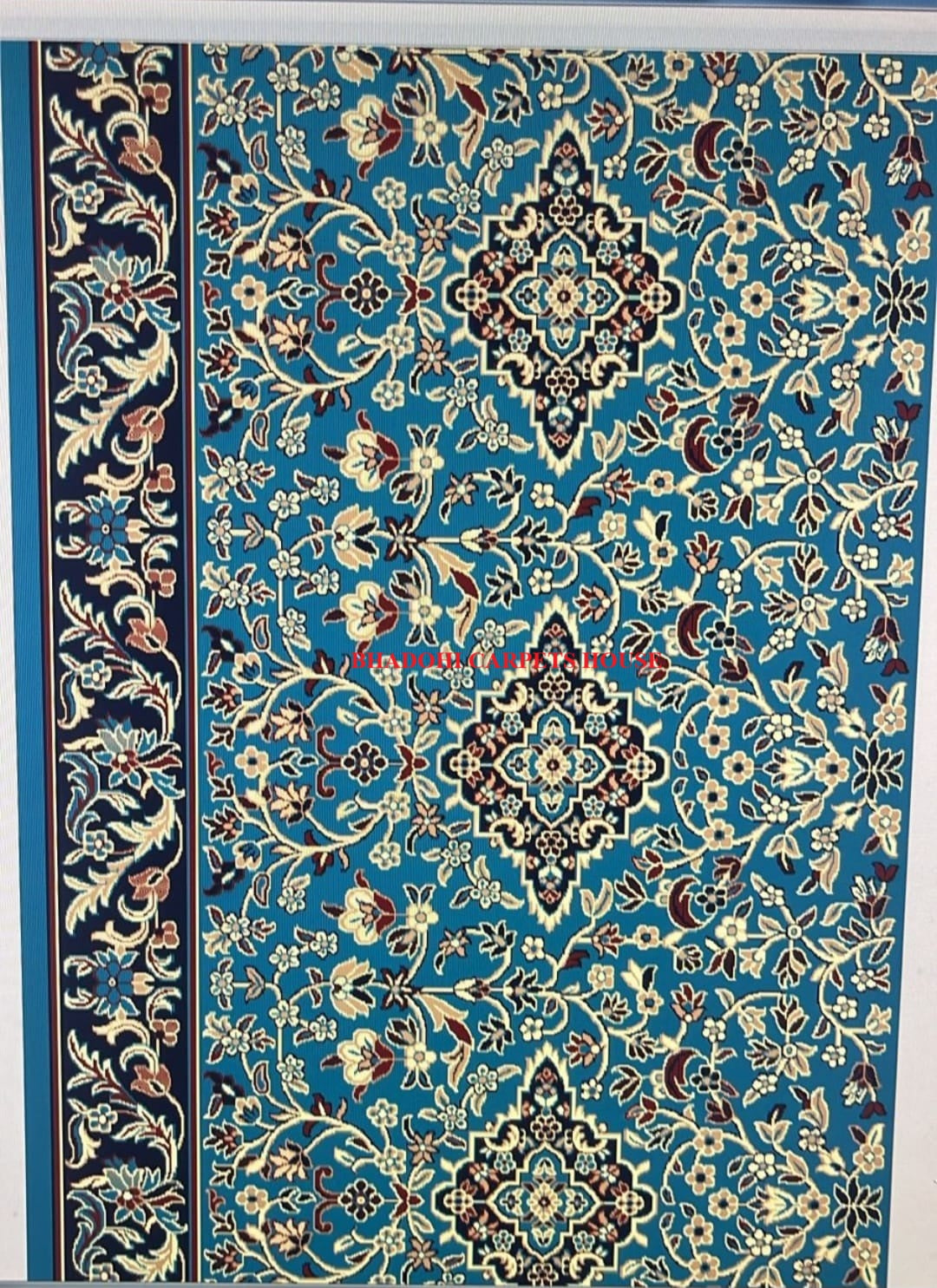 Torquoise Turkish Janamaz Roll – Imported Masjid Carpet | 15mm Ultra Soft & Luxurious Mosque Prayer Mat